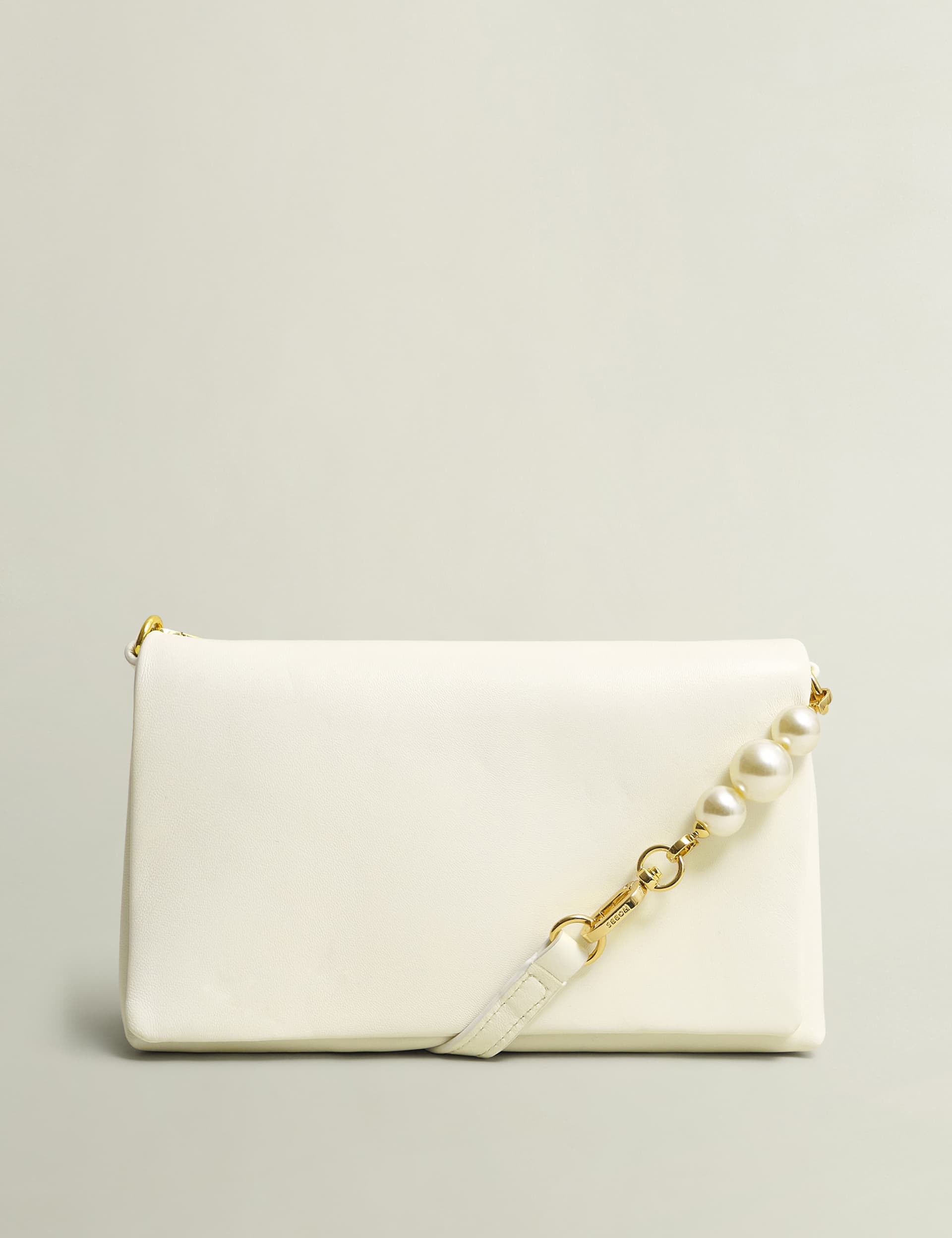 Hobbs Women's Leather Clutch Bag - Ivory, Ivory