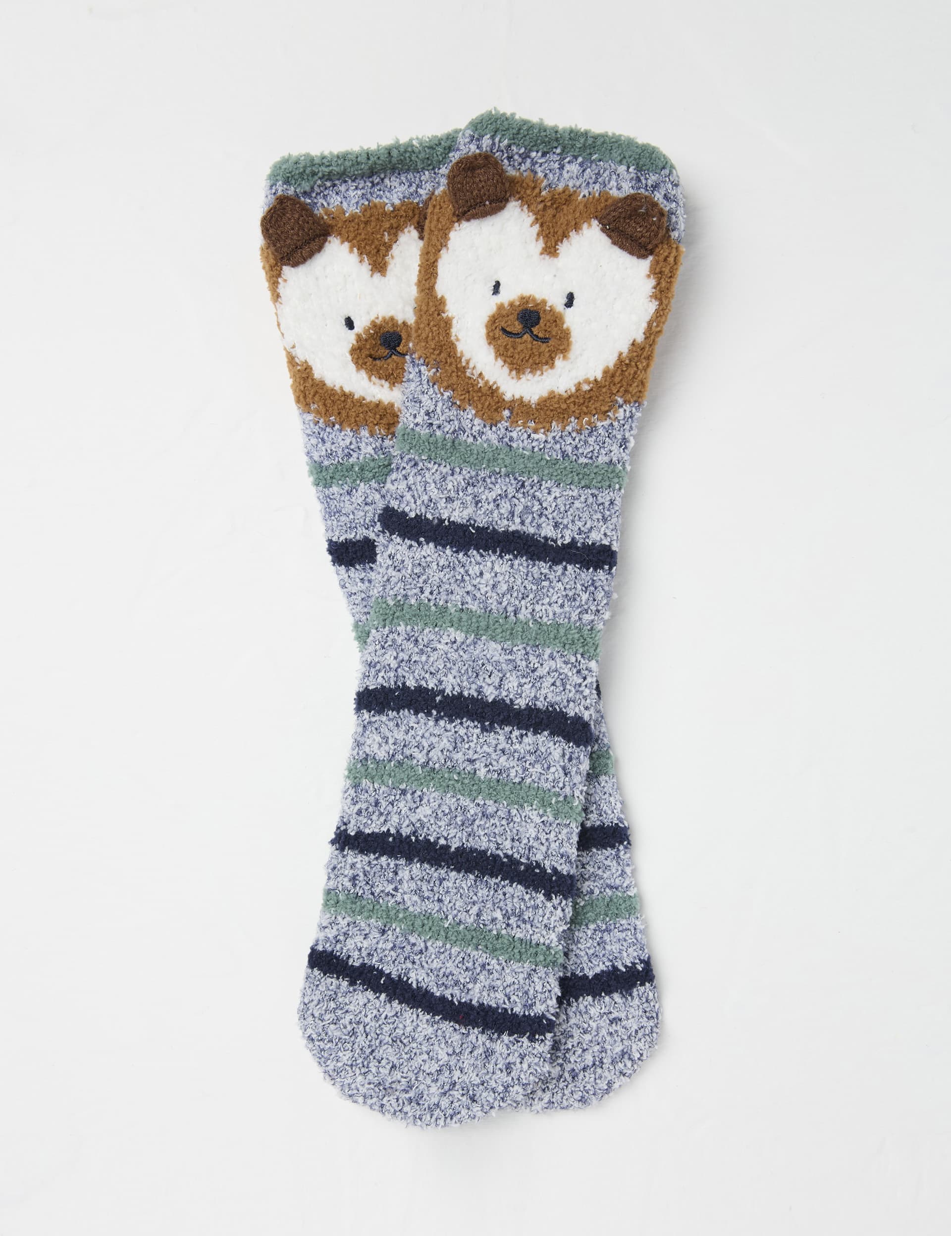 Fatface Women's Hedgehog Fluffy Socks