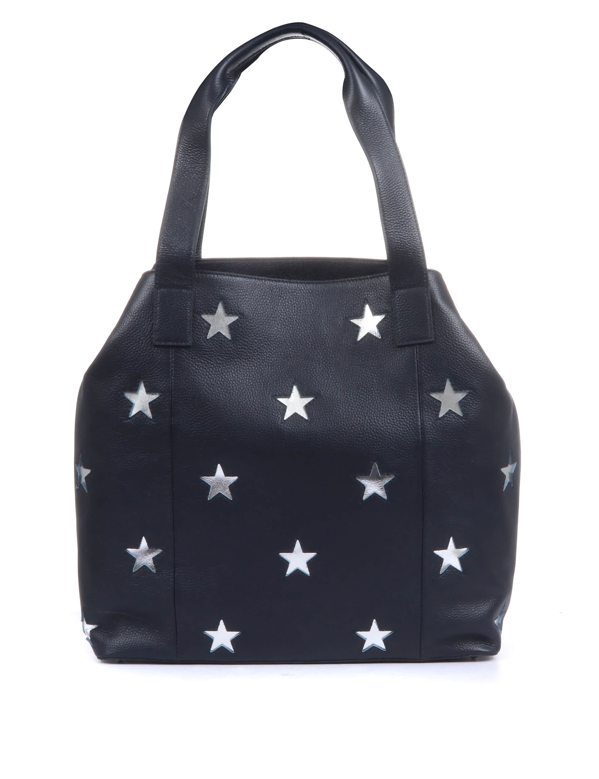 Jones Bootmaker Women's Leather Star Tote Bag - Navy Mix, Navy Mix