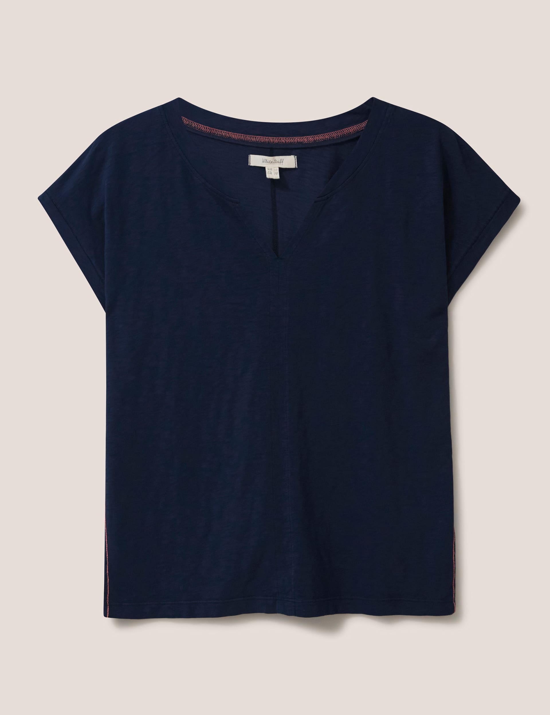 White Stuff Women's Pure Cotton T-Shirt - 12 - Navy, Navy