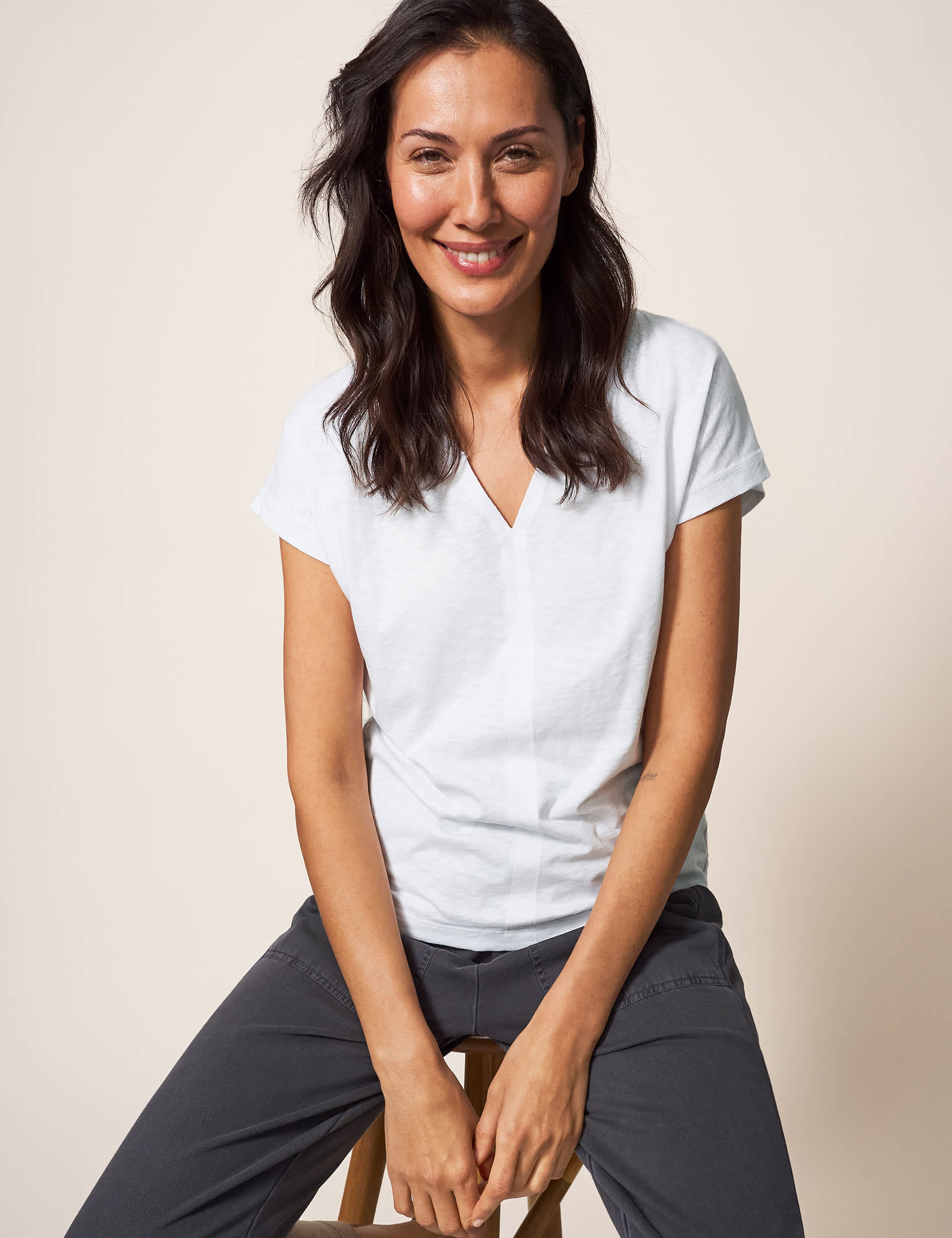 White Stuff Women's Pure Cotton T-Shirt