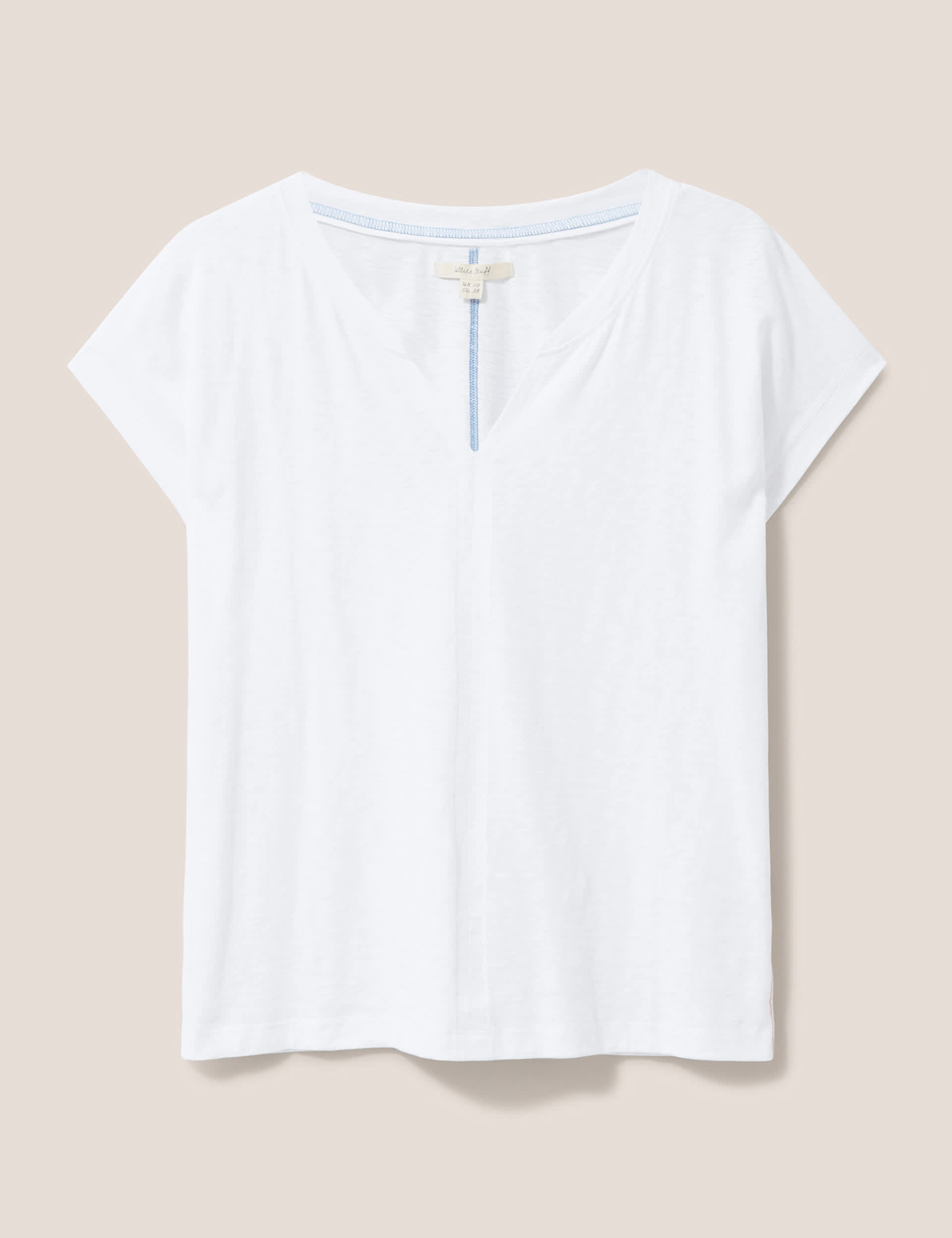 White Stuff Women's Pure Cotton T-Shirt - 12, White