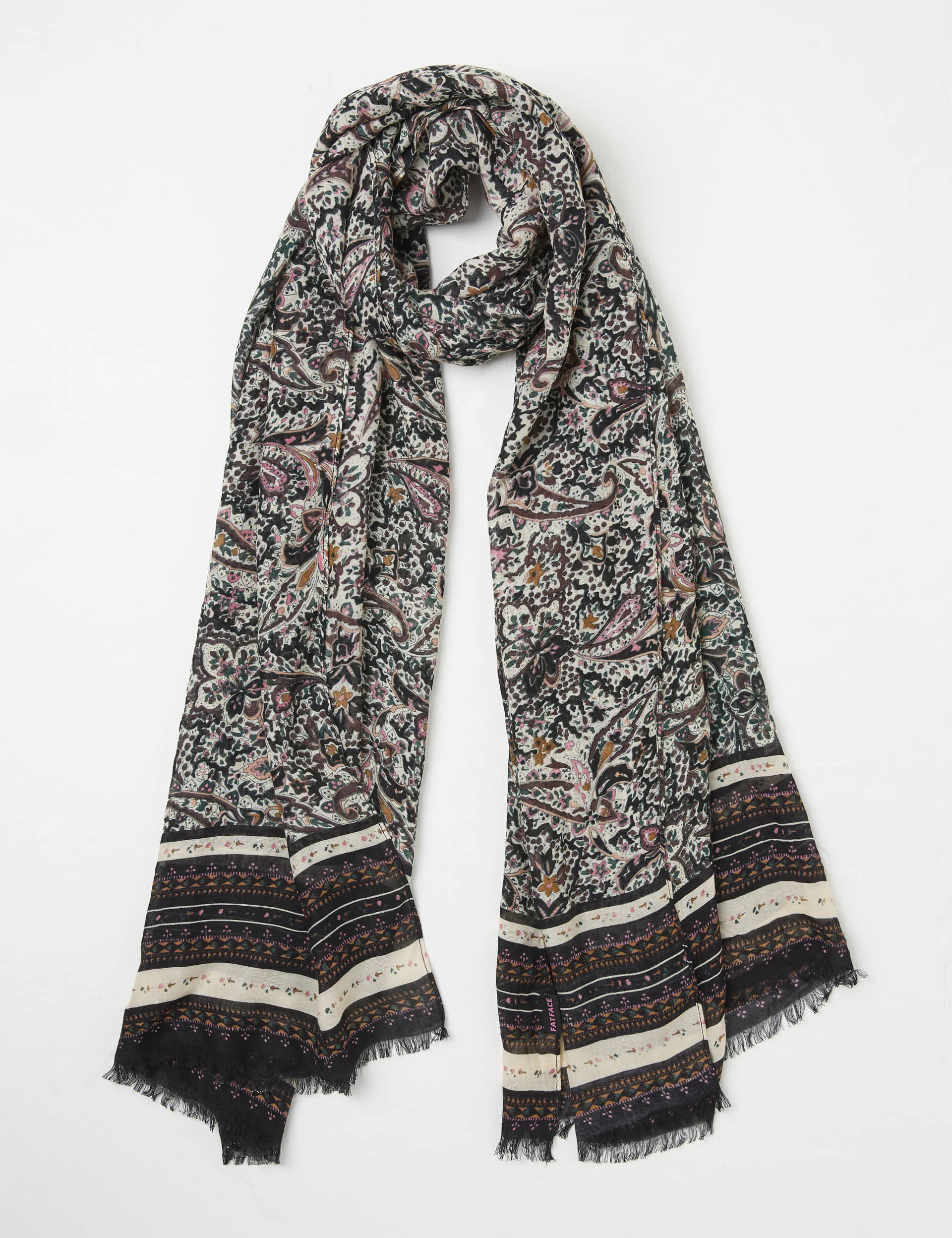 Fatface Women's Paisley Scarf