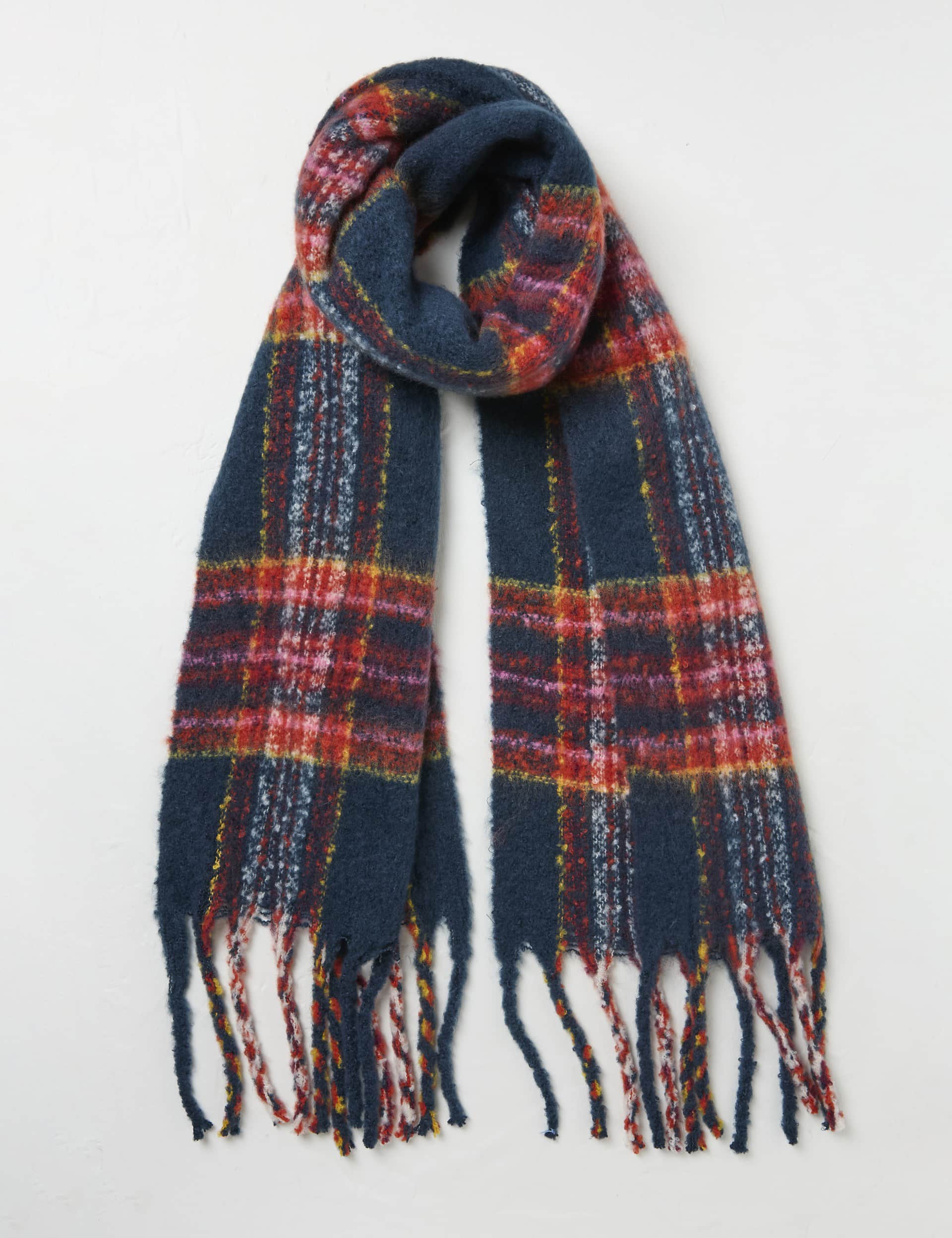 Fatface Women's Checked Scarf