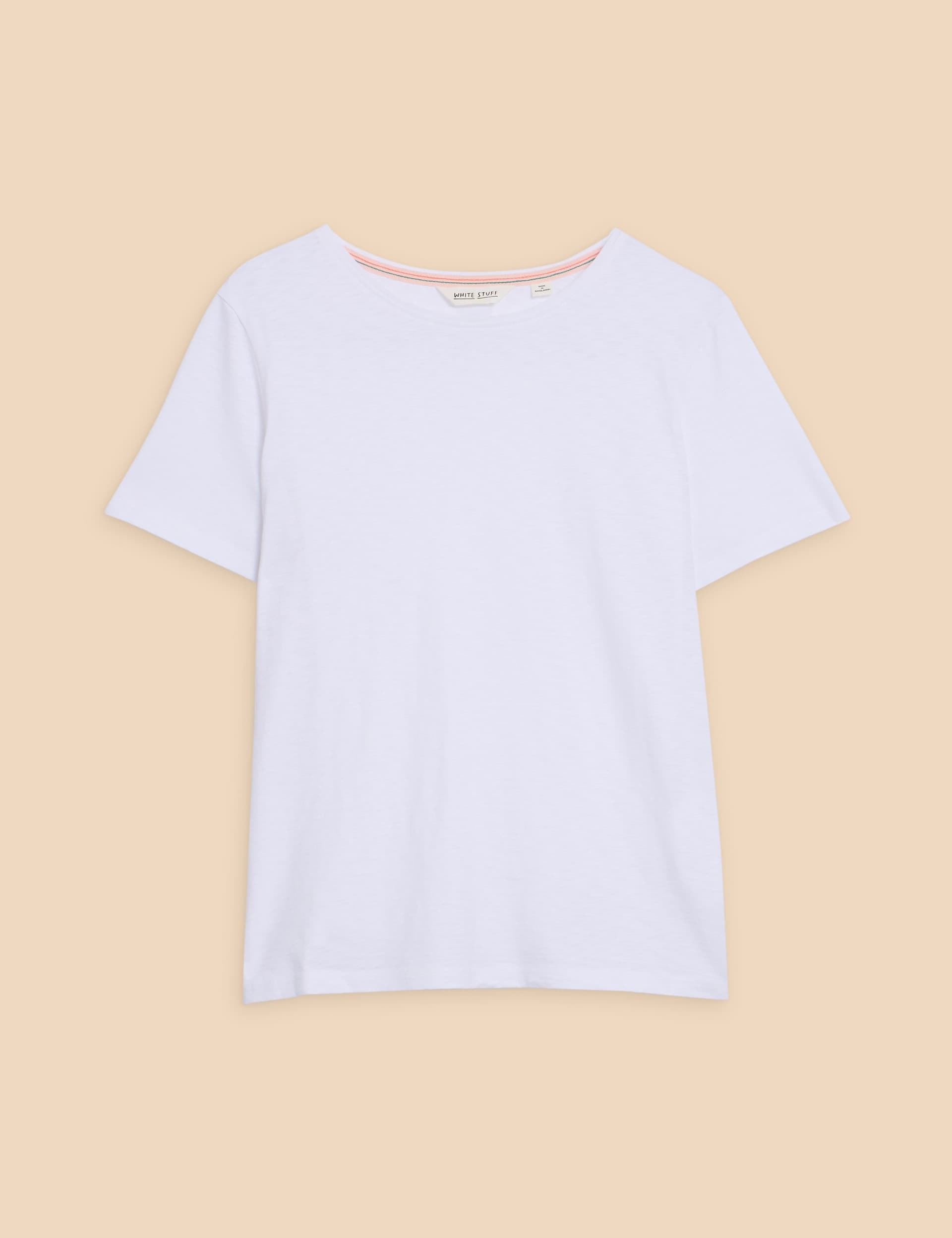 White Stuff Women's Pure Cotton T-Shirt - 16, White