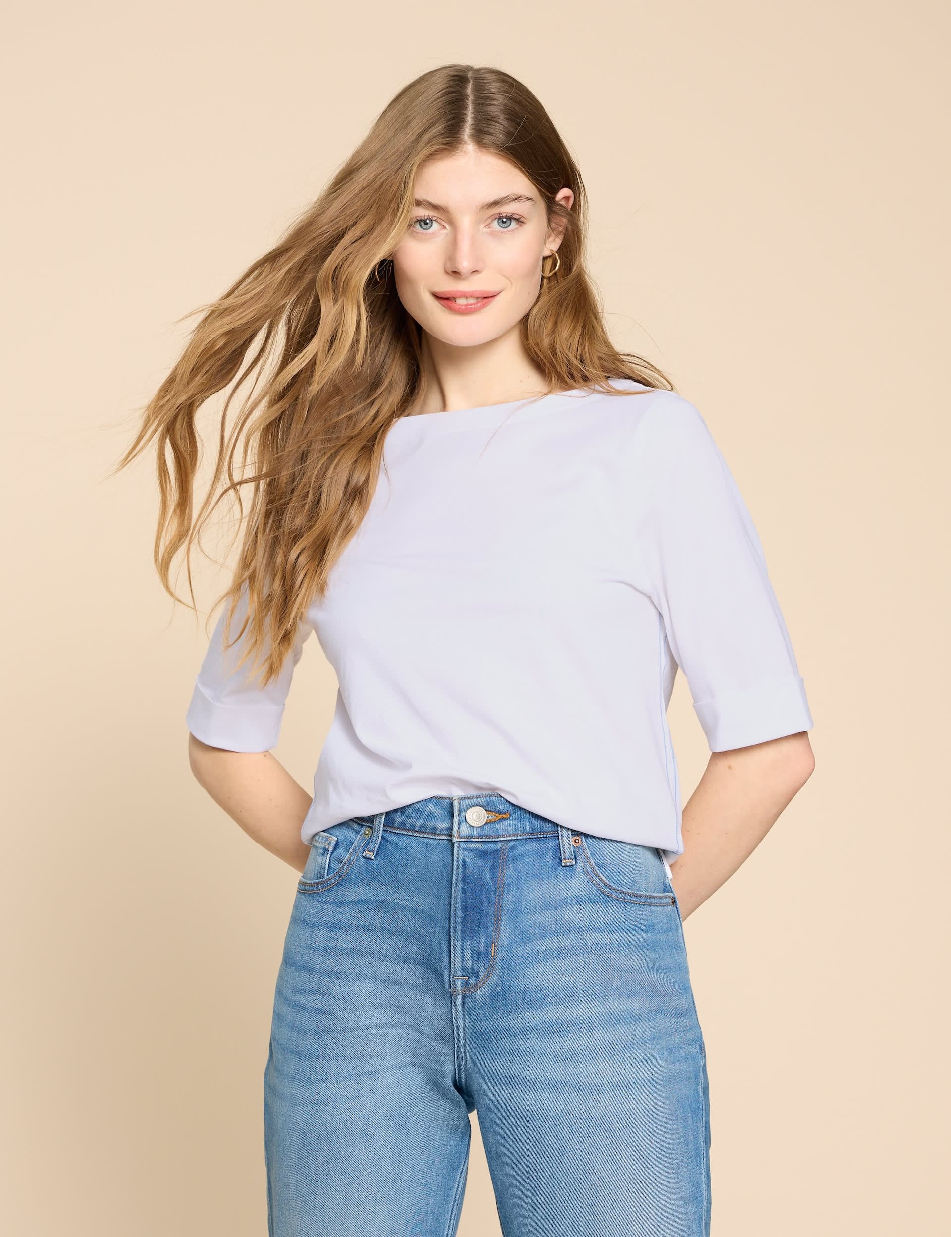 White Stuff Women's Pure Cotton T-Shirt