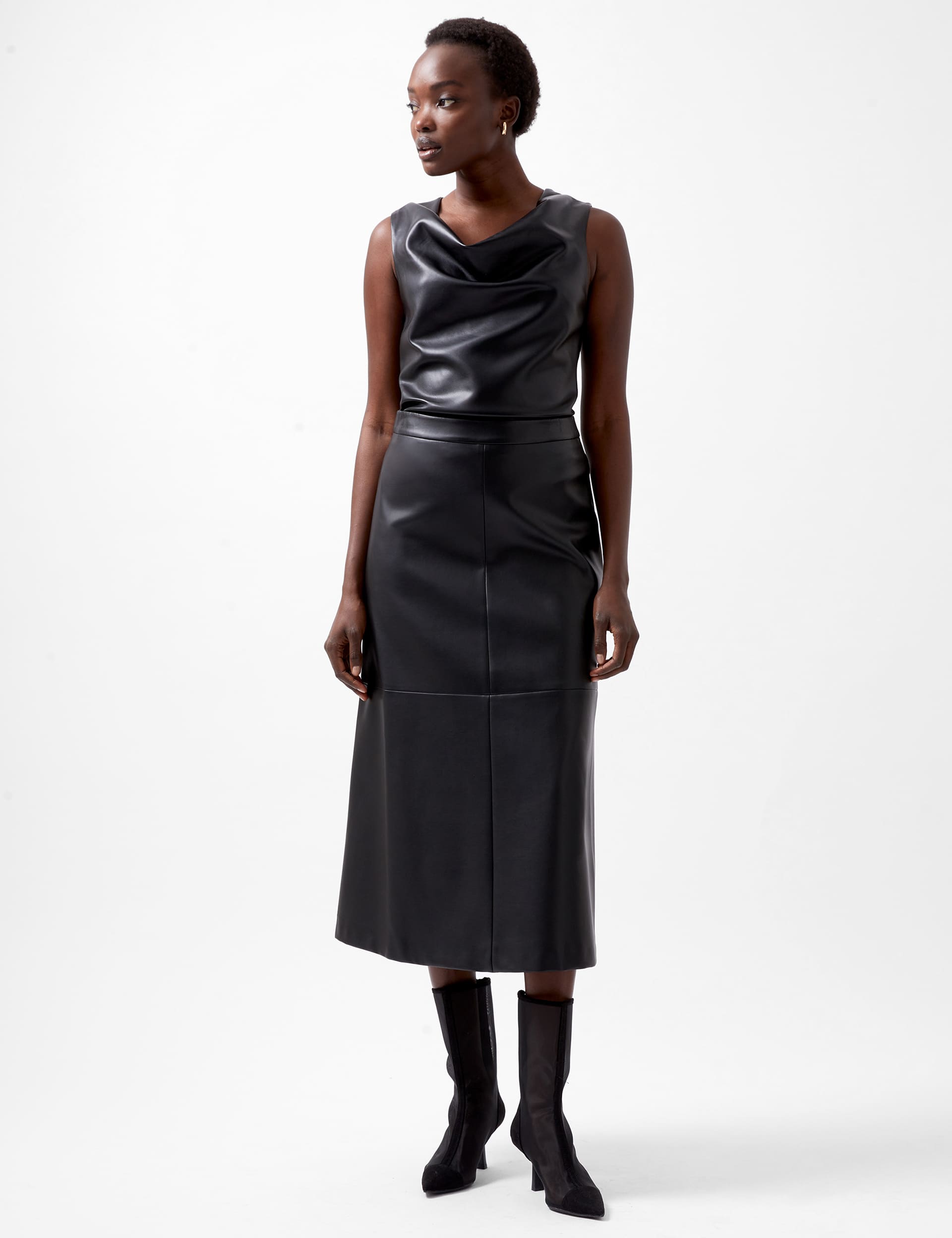 French Connection Women's Midi A-Line Skirt