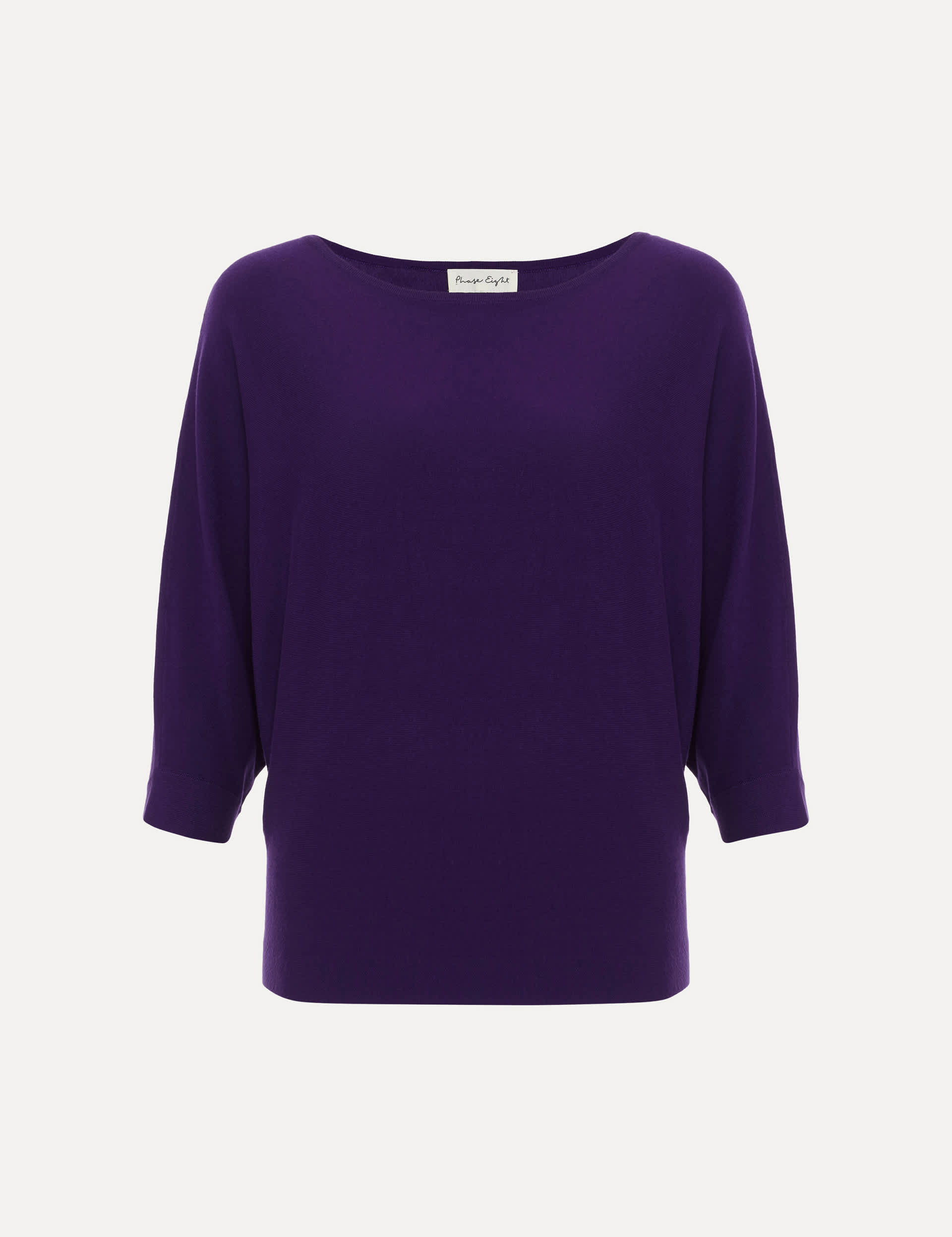 Phase Eight Women's Slash Neck Batwing Sleeve Jumper - Purple, Purple