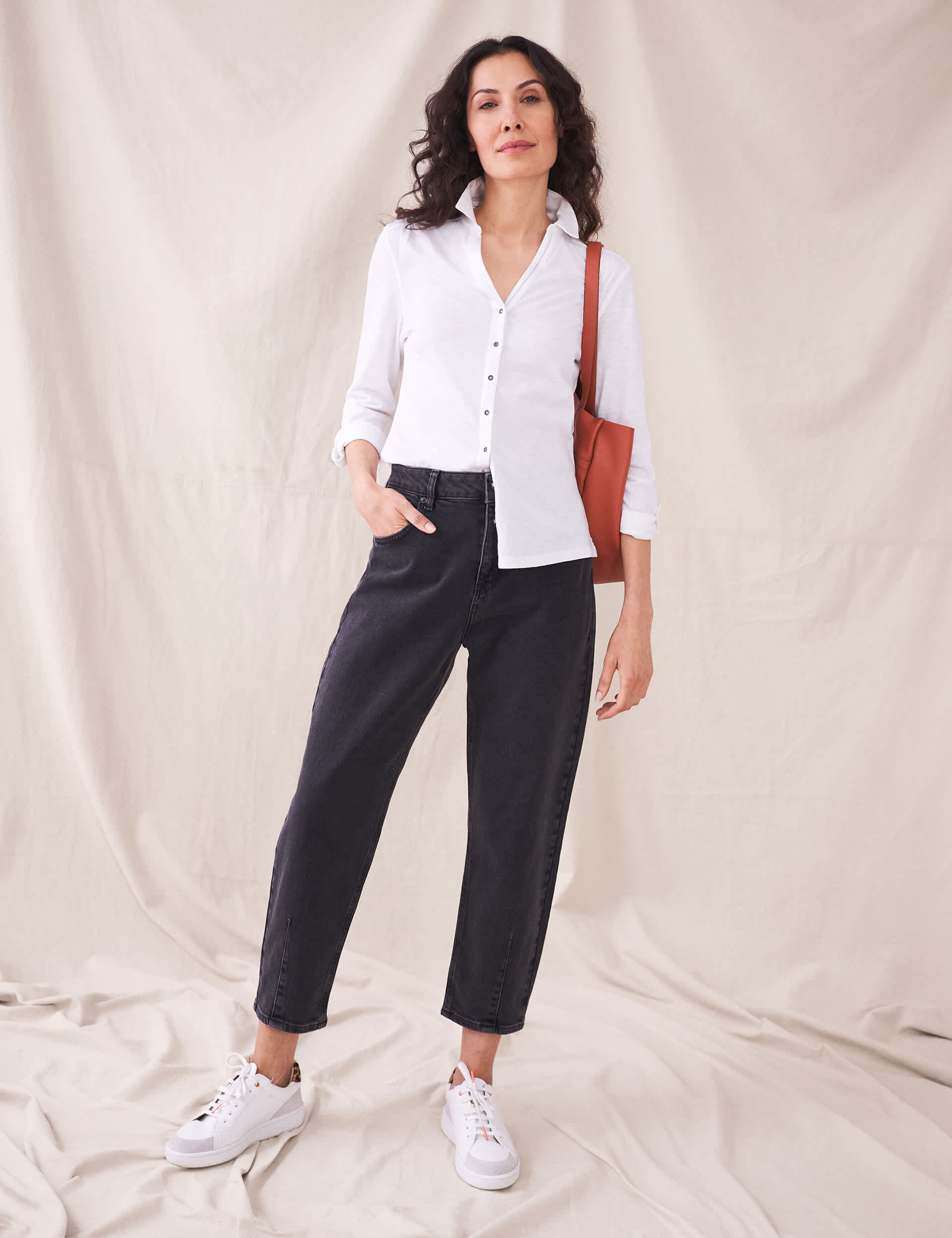 White Stuff Women's Pure Cotton Long Sleeve Shirt