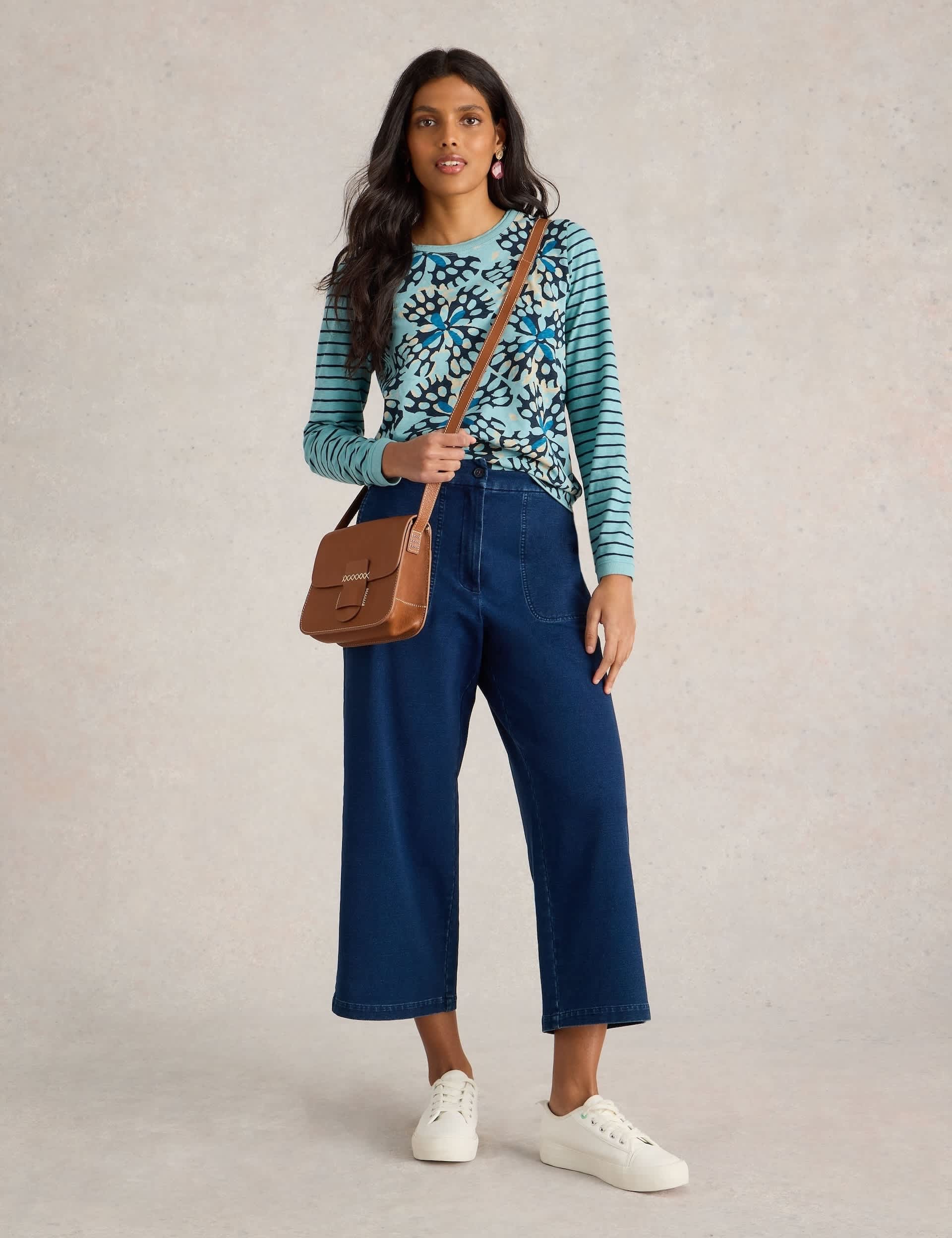 White Stuff Women's Pure Cotton Printed T-Shirt