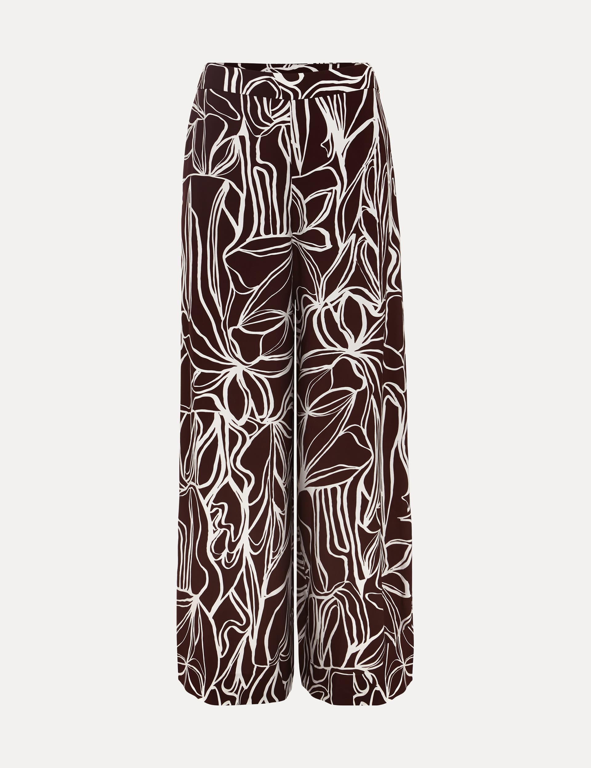 Phase Eight Women's Printed Wide Leg Culottes - 14 - Burgundy Mix, Burgundy Mix