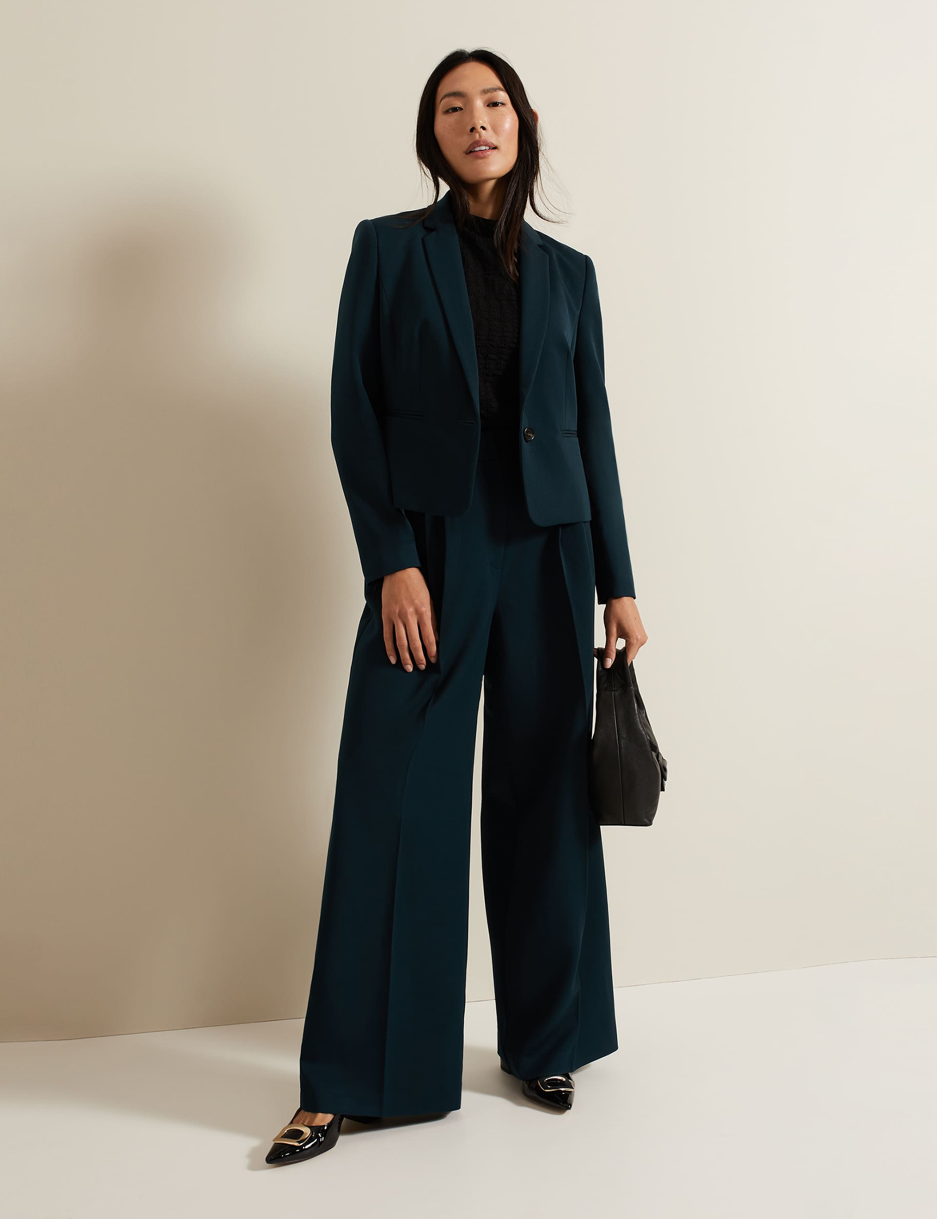 Phase Eight Women's Pleated Wide Leg Trouser