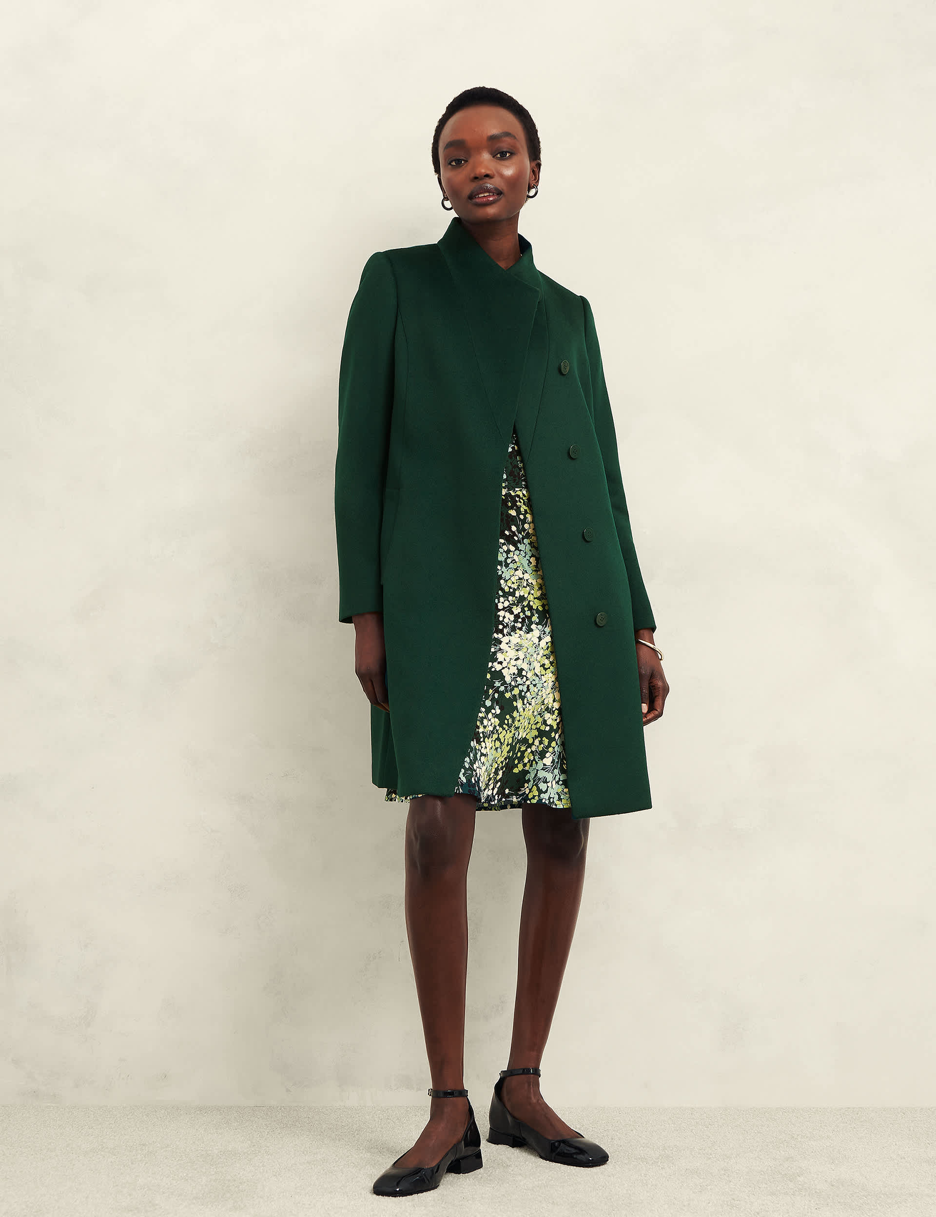 Hobbs Women's Pure Wool Longline Tailored Coat