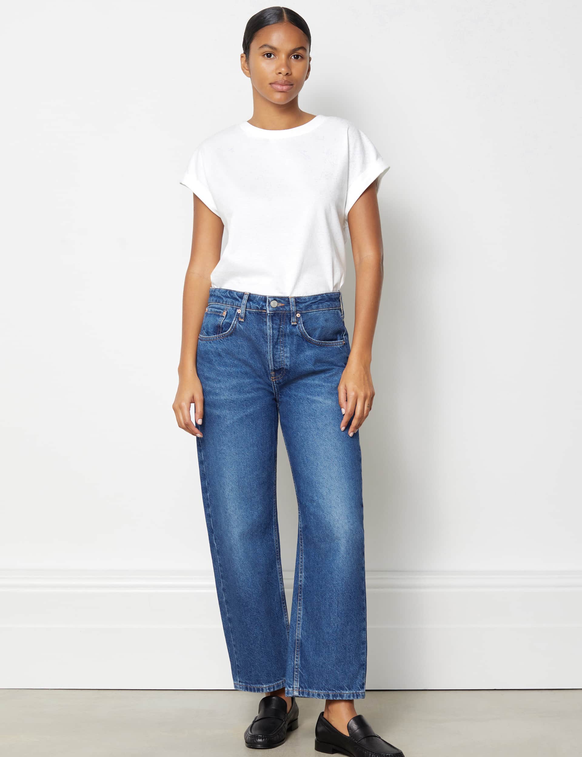 Albaray Women's Boyfriend Mid Rise Jeans