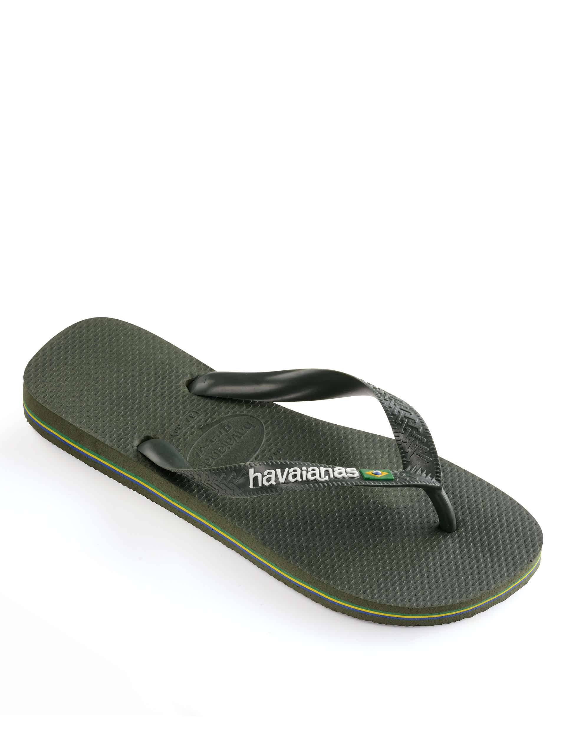 Havaianas Men's Flip Flops - 45/46 - Olive, Olive,Grey,Black