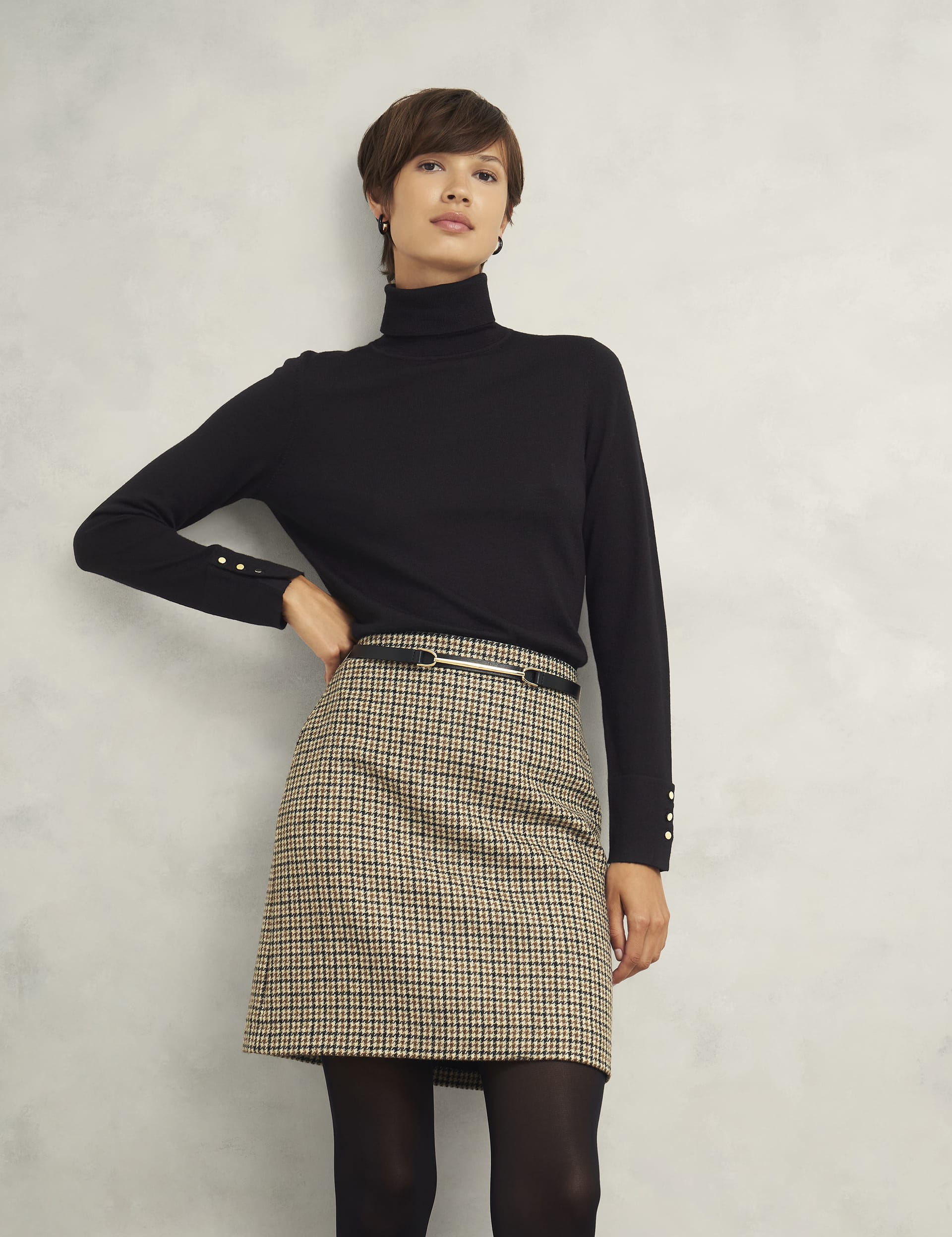 Hobbs Women's Pure Merino Wool Roll Neck Jumper