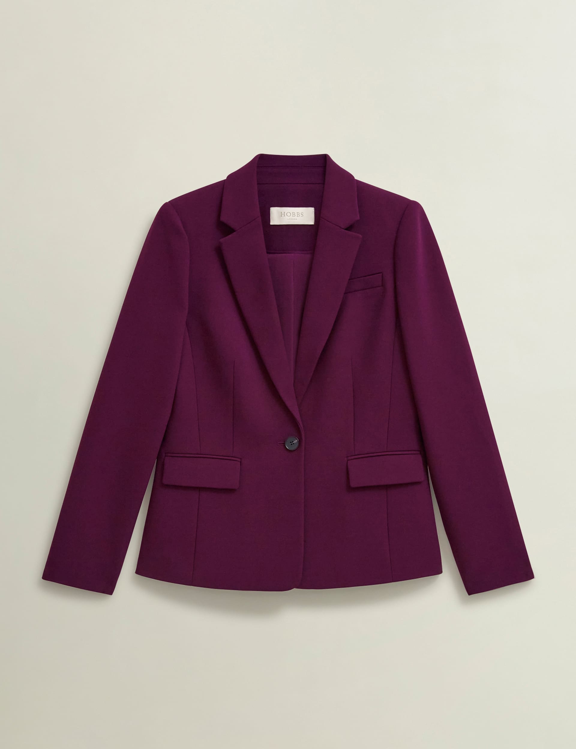 Hobbs Women's Single Breasted Blazer - 18PET - Purple, Purple