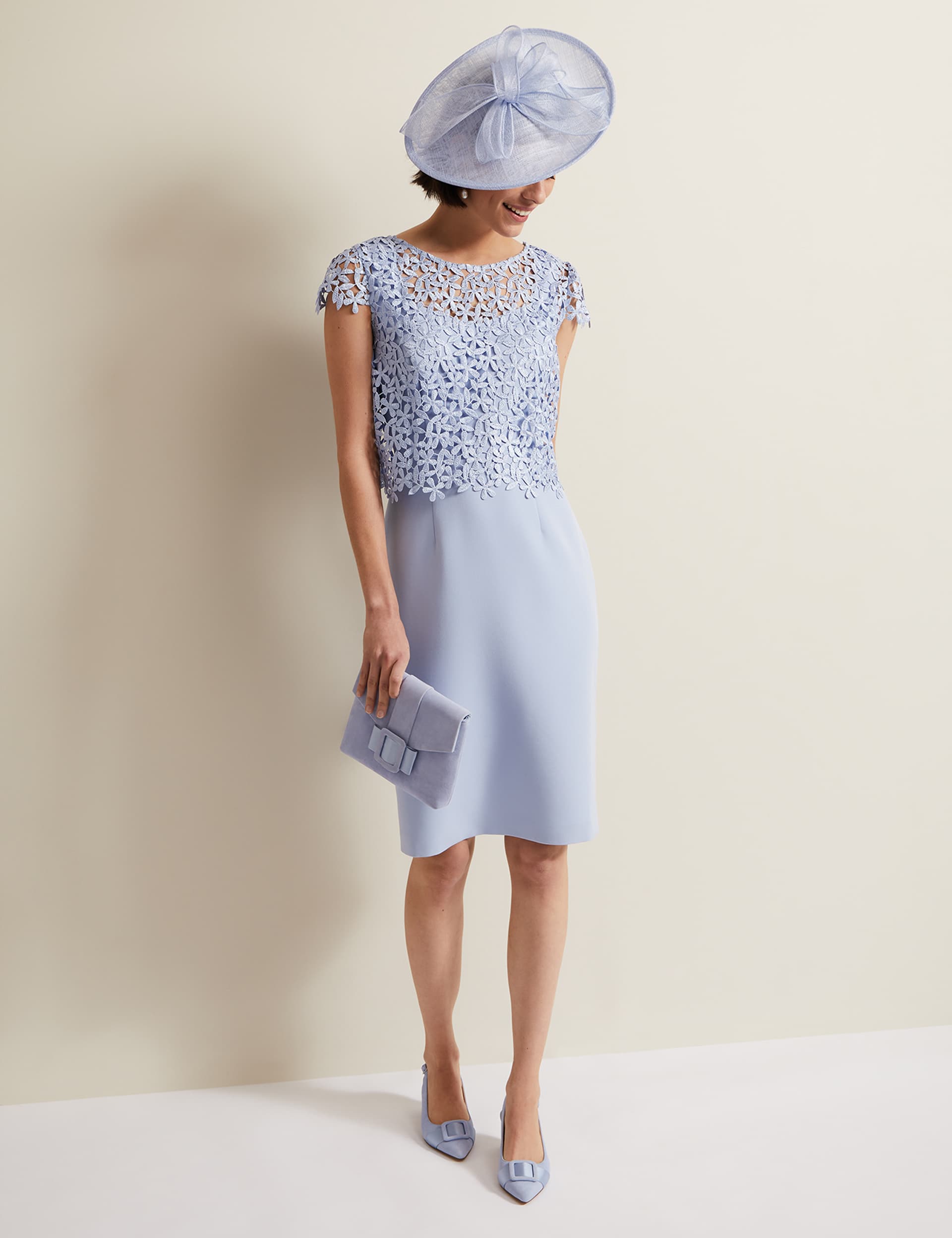 Phase Eight Women's Doube Layer Lace Shift Dress