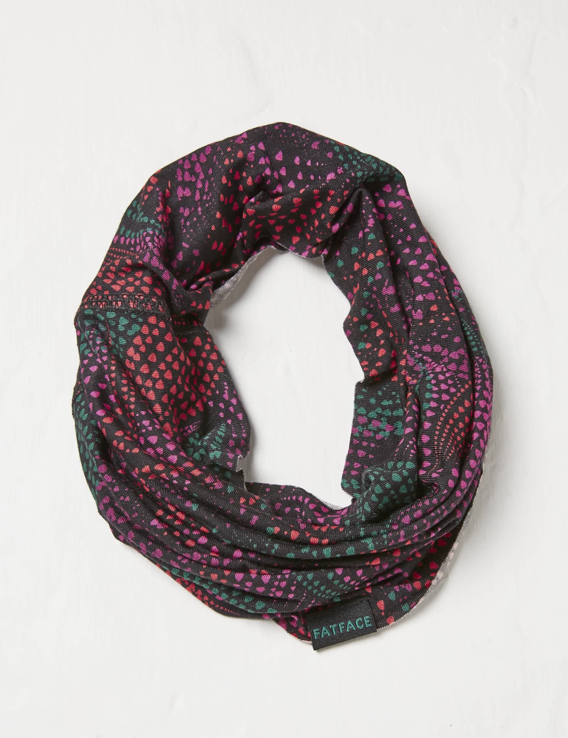 Fatface Women's Printed Snood - Black Mix, Black Mix