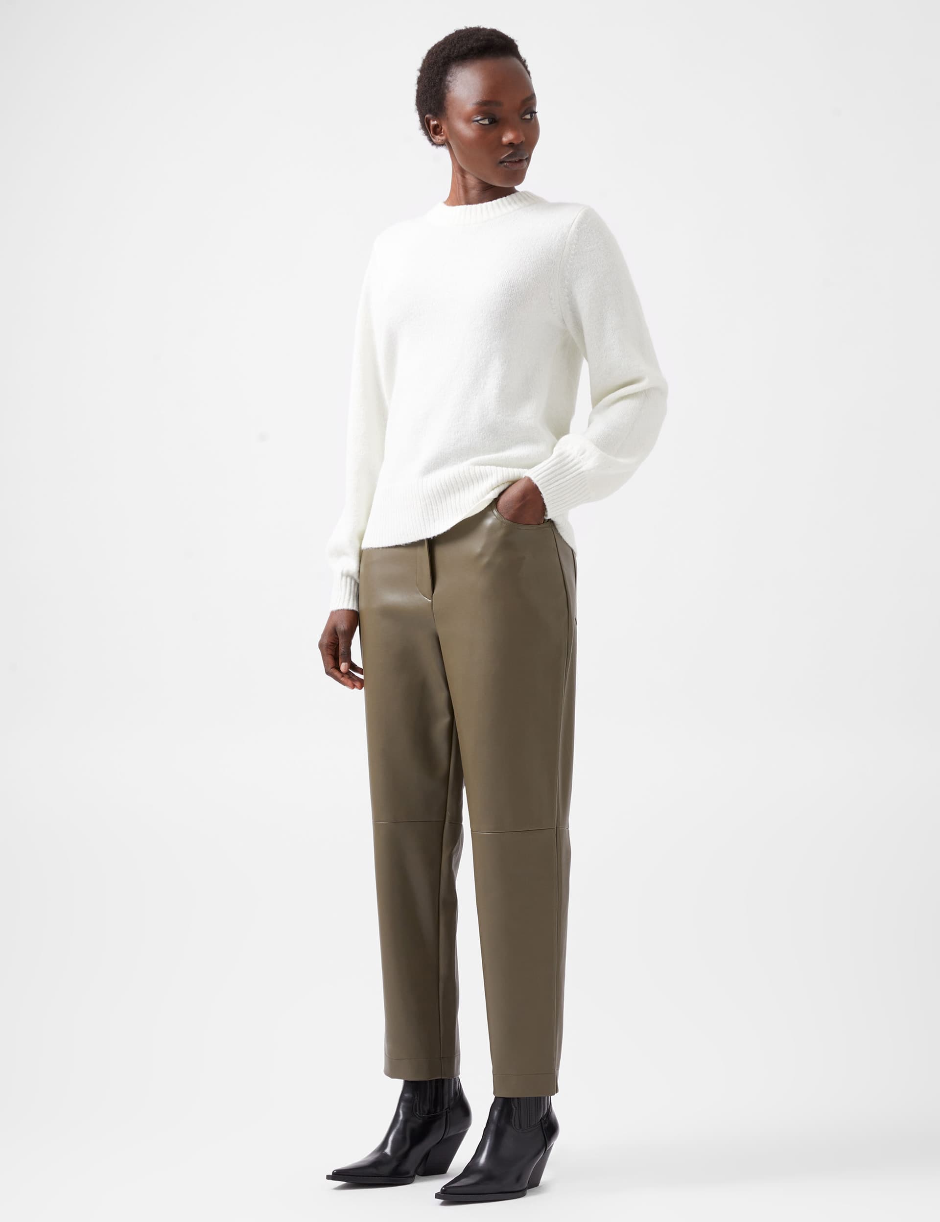 French Connection Women's Textured High Neck Jumper