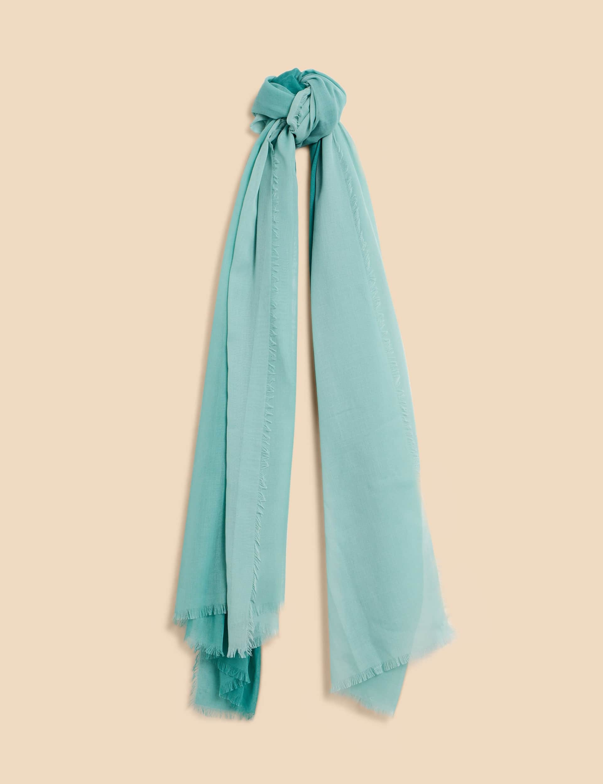 White Stuff Women's Oversized Knit Scarf - Blue, Blue