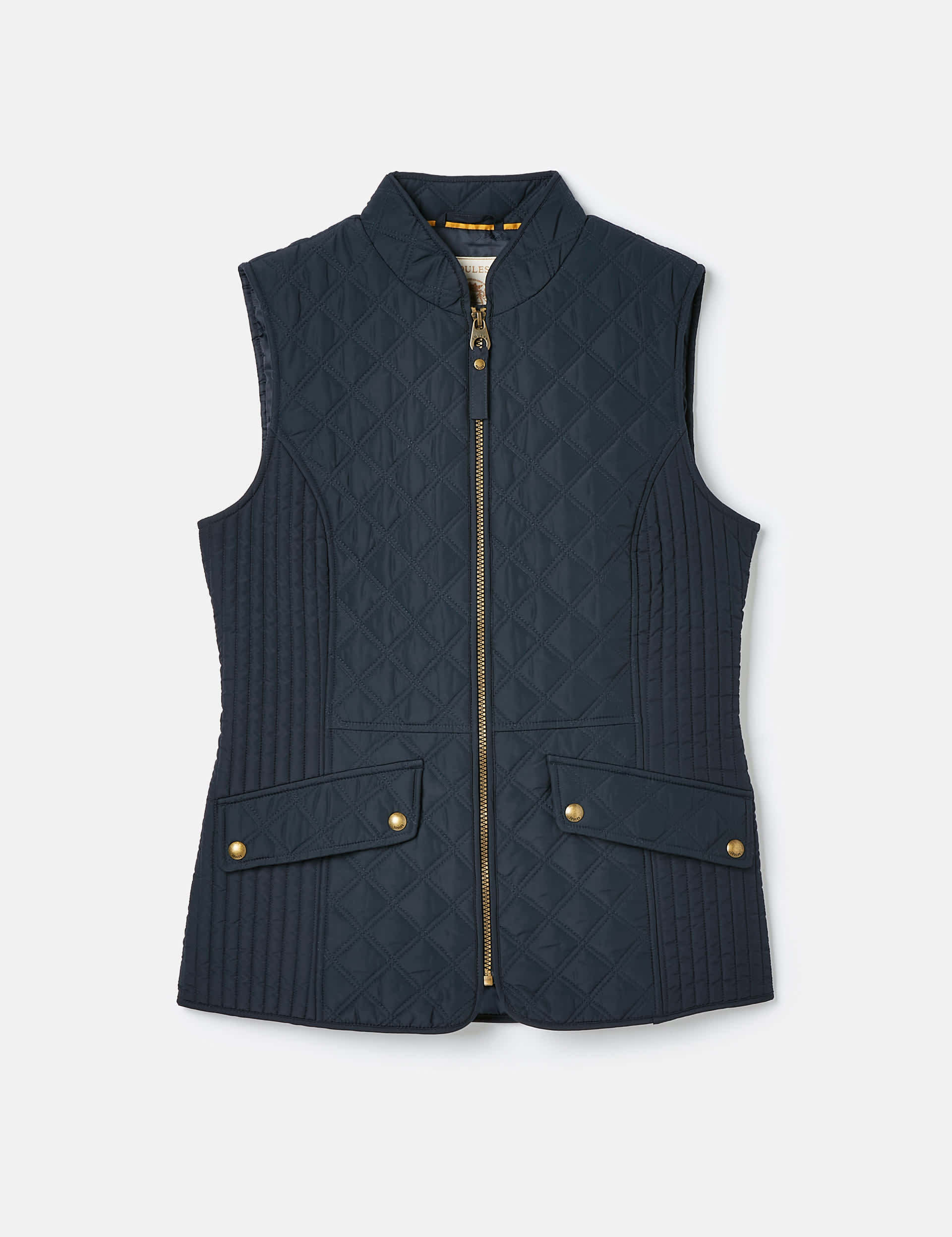 Joules Women's Textured Quilted Gilet - 10 - Navy, Navy