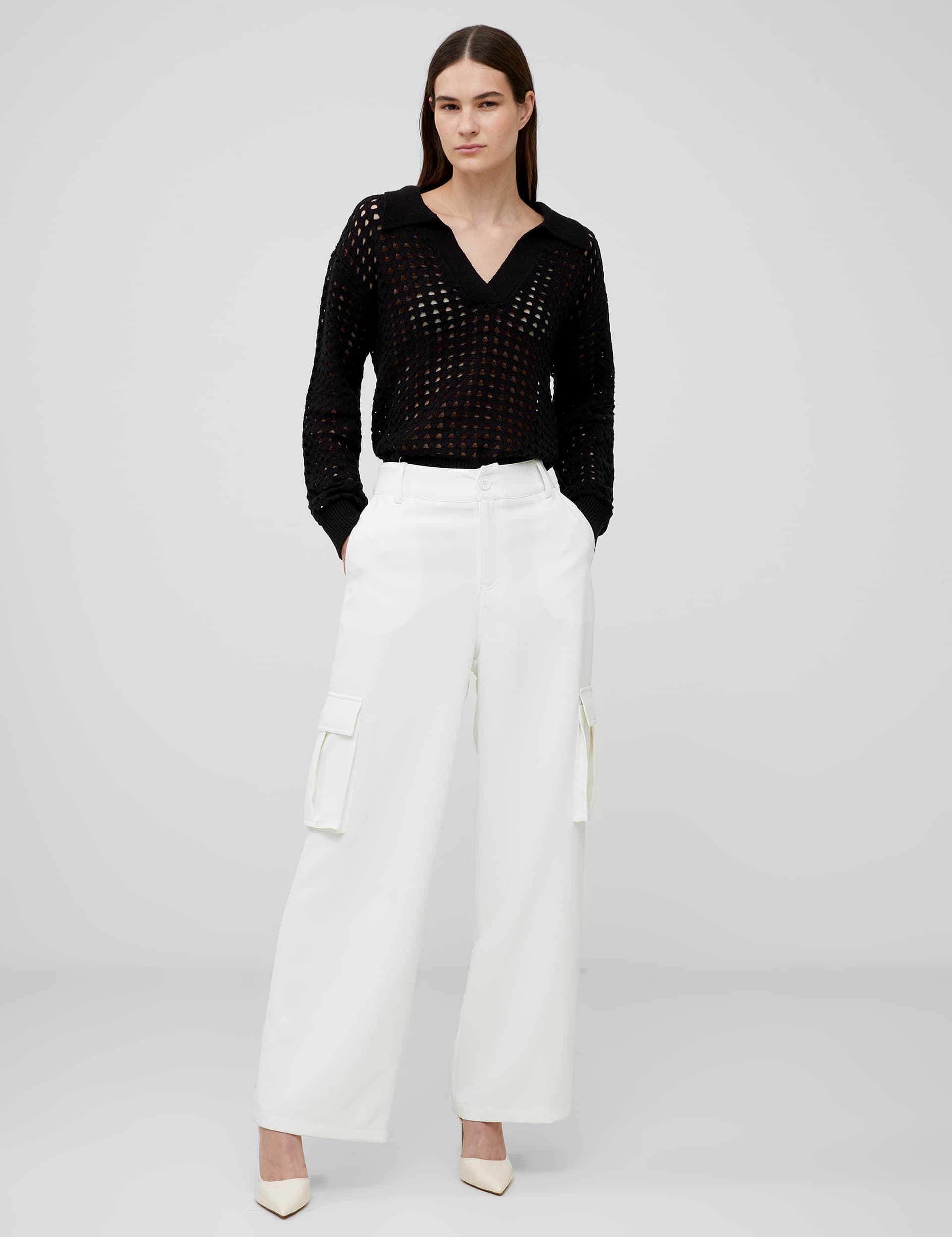 French Connection Women's Cargo Straight Leg Trousers