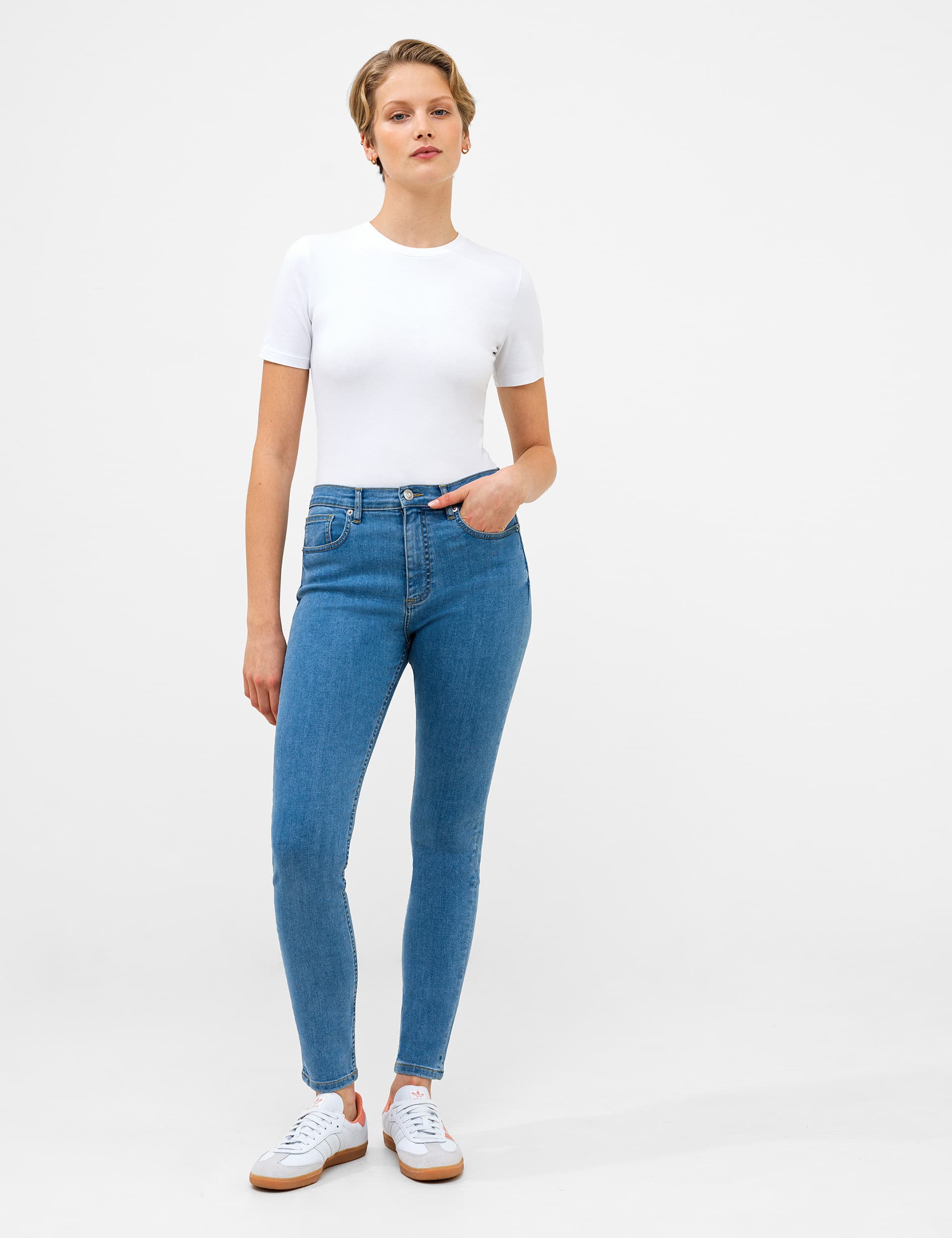 French Connection Women's High Waisted Skinny Jeans - 12 - Blue, Blue