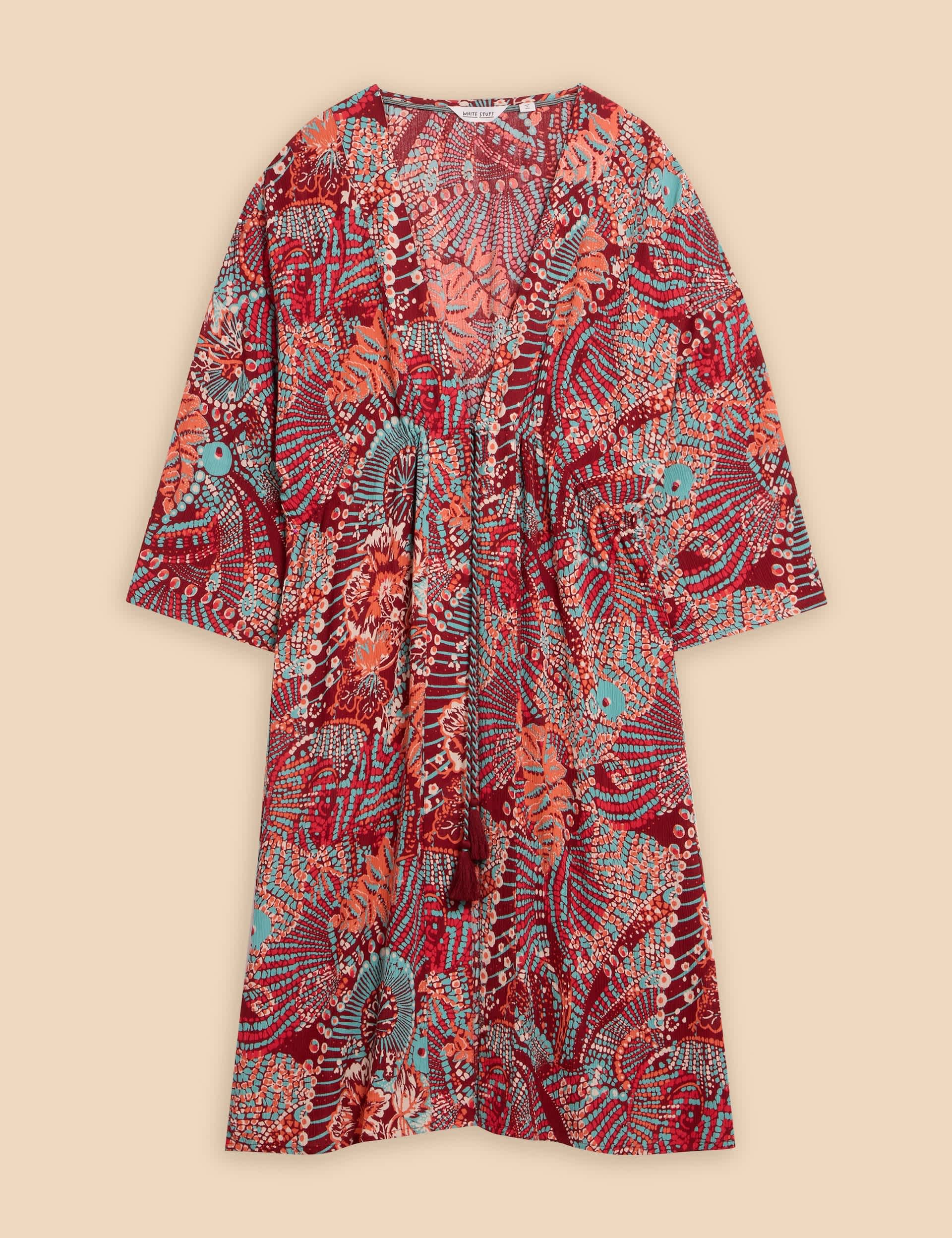 White Stuff Women's Printed Kimono - XS - Red Mix, Red Mix