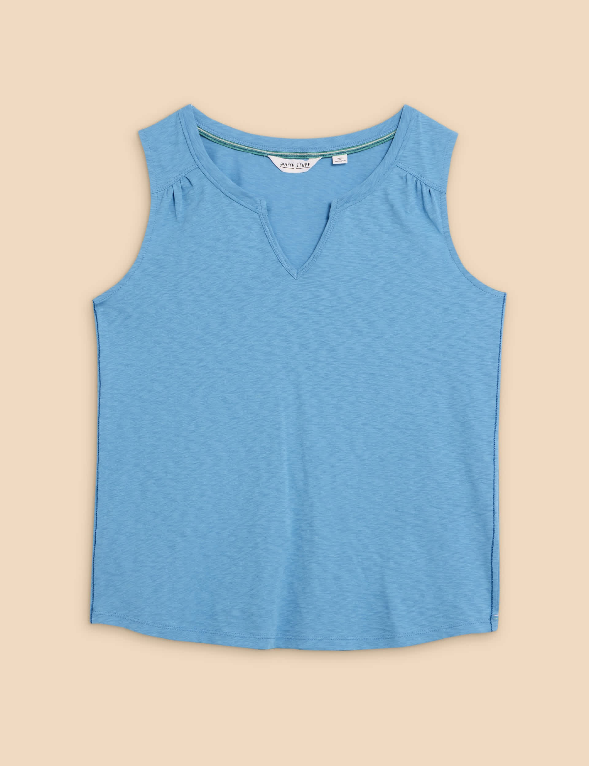 White Stuff Women's Cotton Rich Vest - 18REG - Blue, Blue