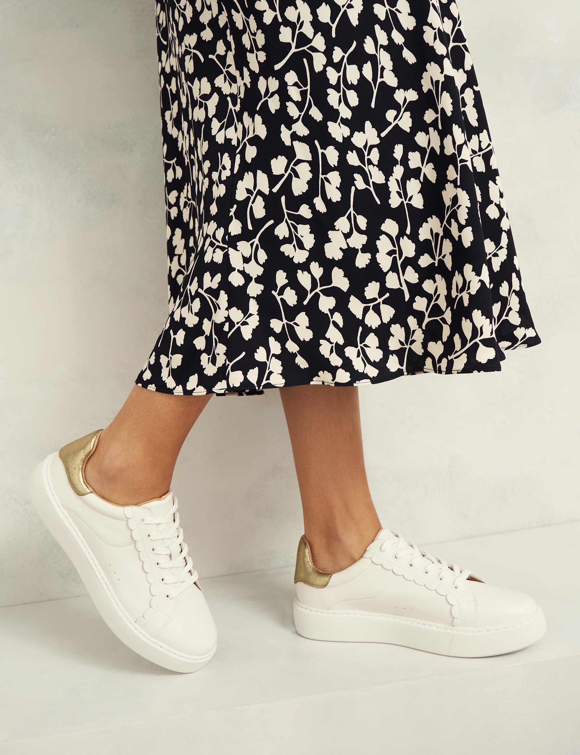 Hobbs Women's Leather Lace Up Trainers