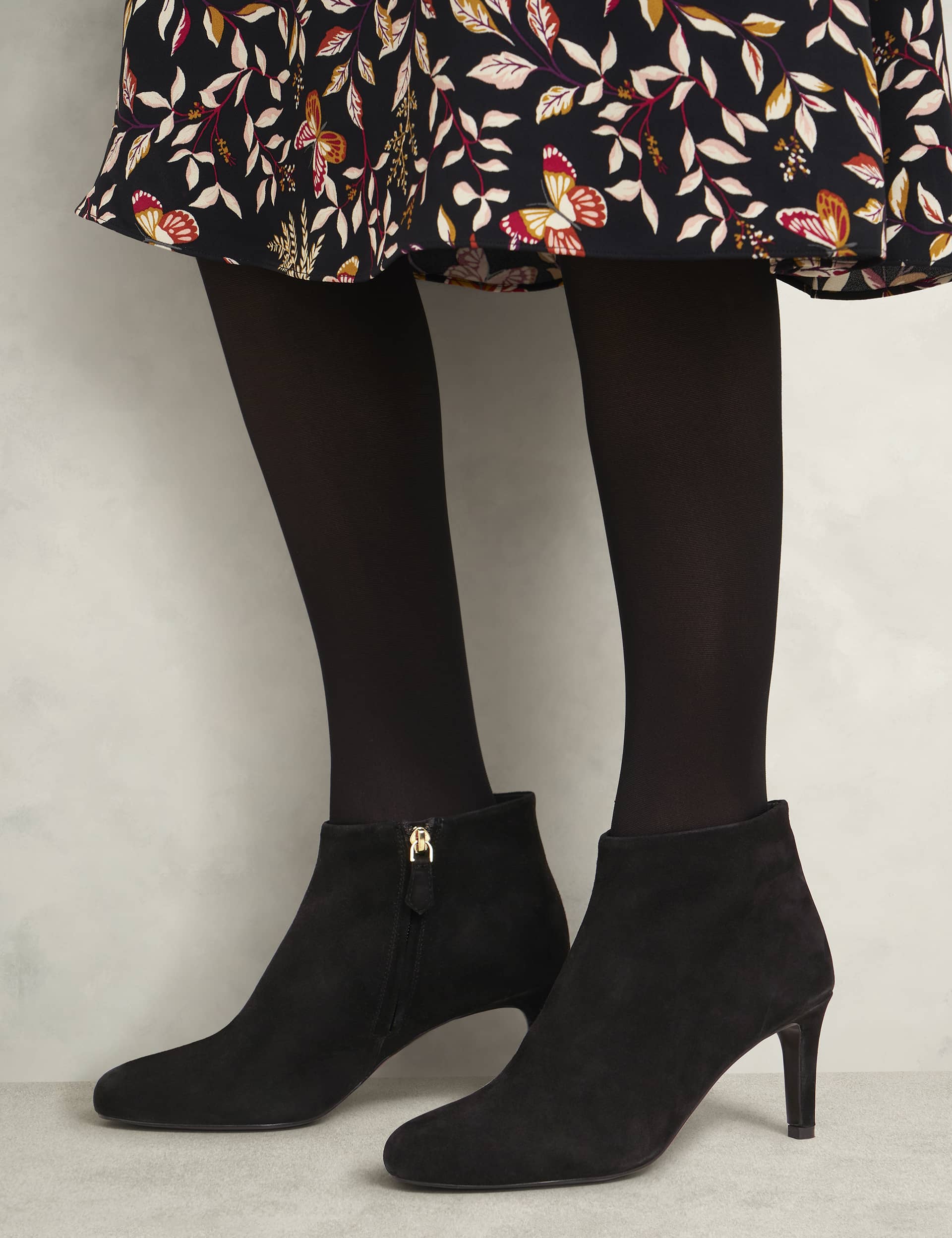 Hobbs Women's Suede Stiletto Heel Ankle Boots