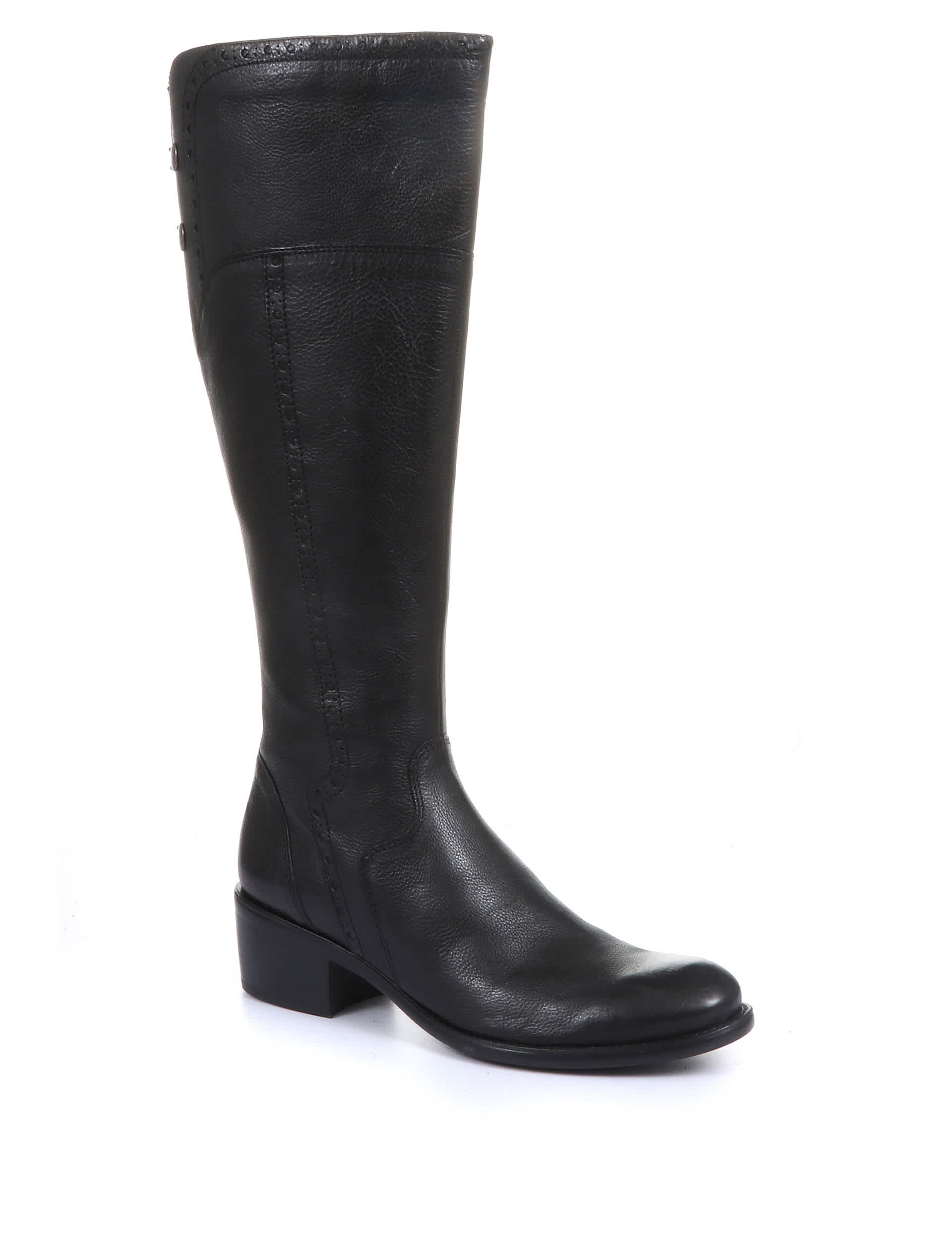 Jones Bootmaker Women's Leather Knee High Boots - 6RGC - Black, Black