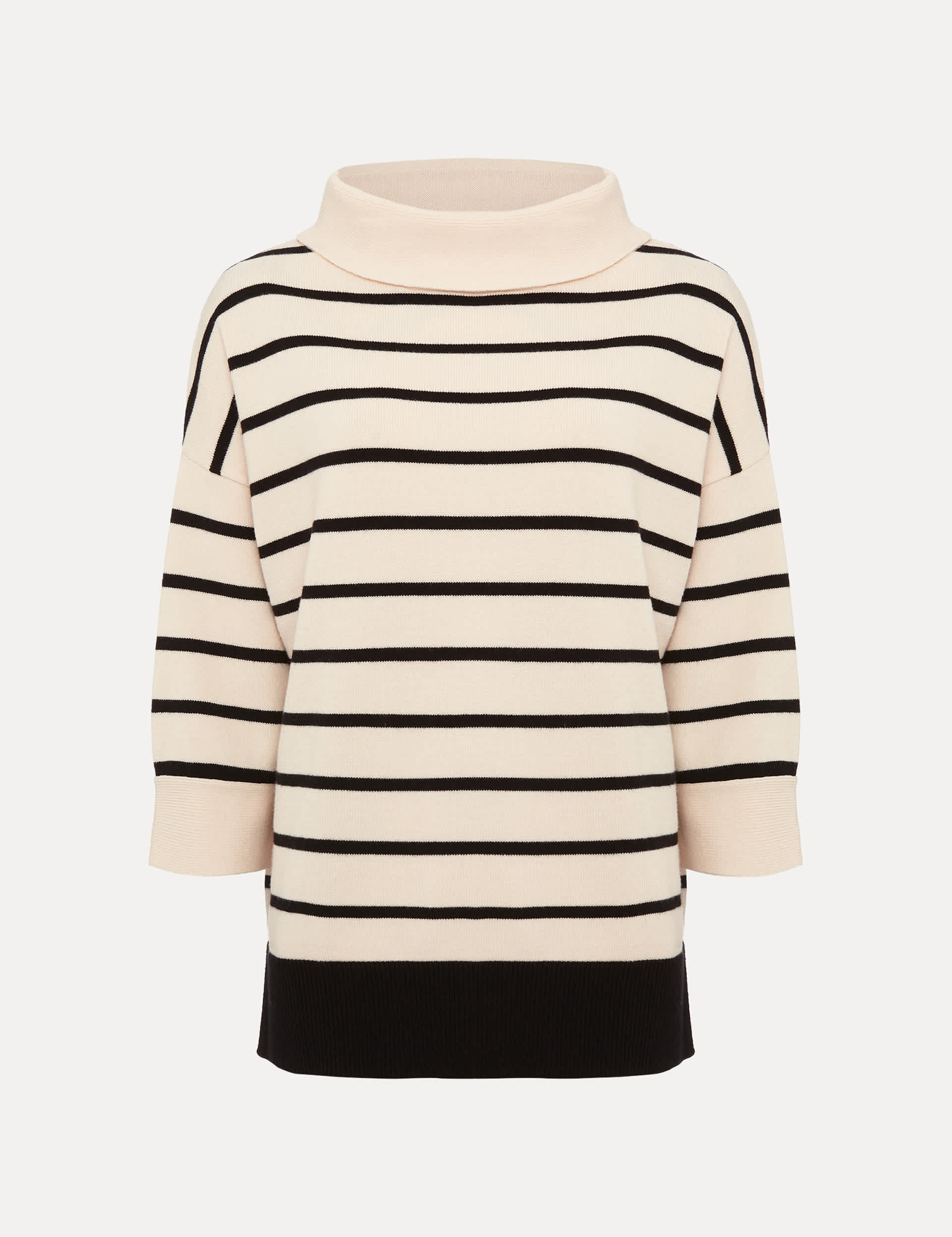 Phase Eight Women's Striped Funnel Neck Jumper - XS - Ivory Mix, Ivory Mix