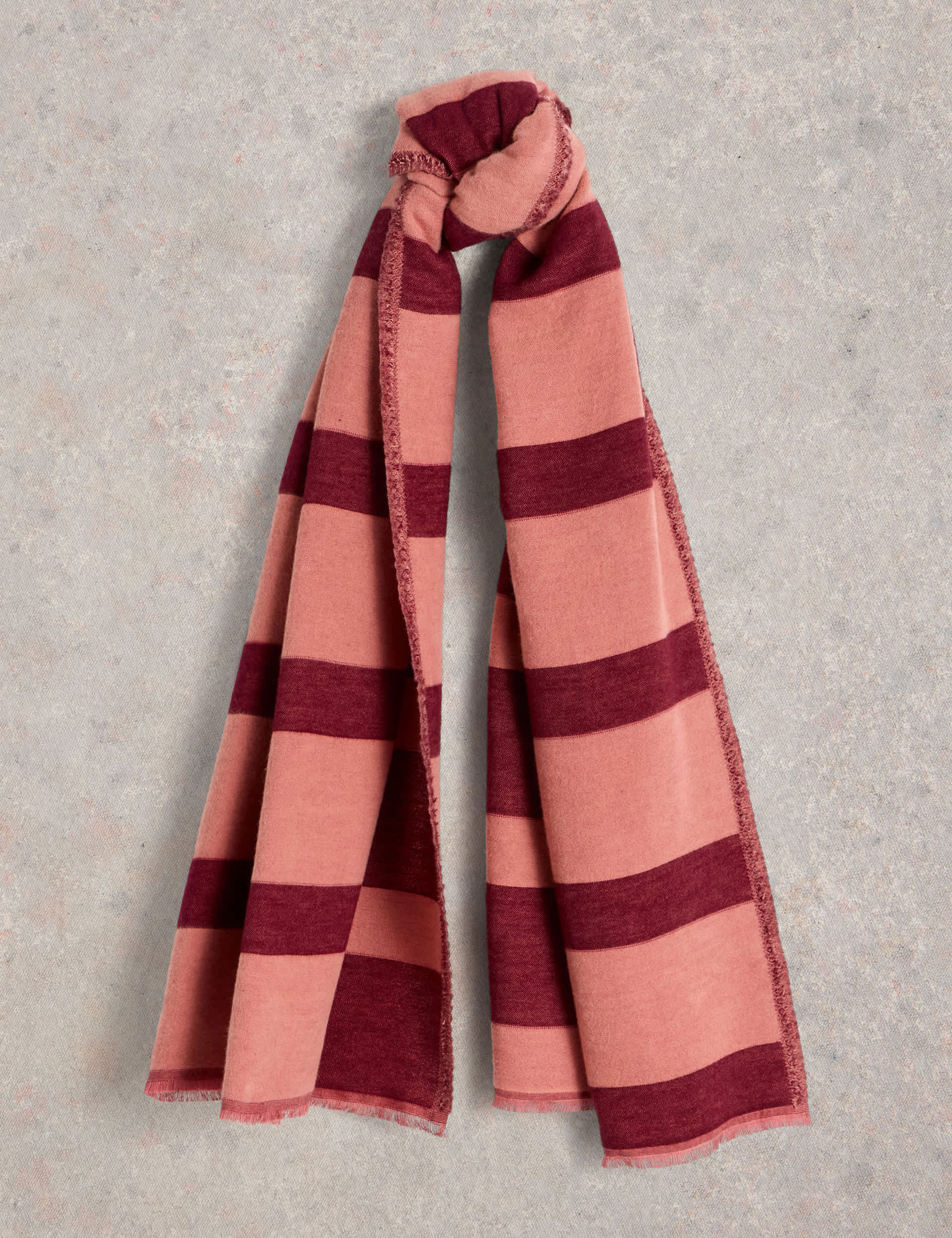 White Stuff Women's Striped Scarf