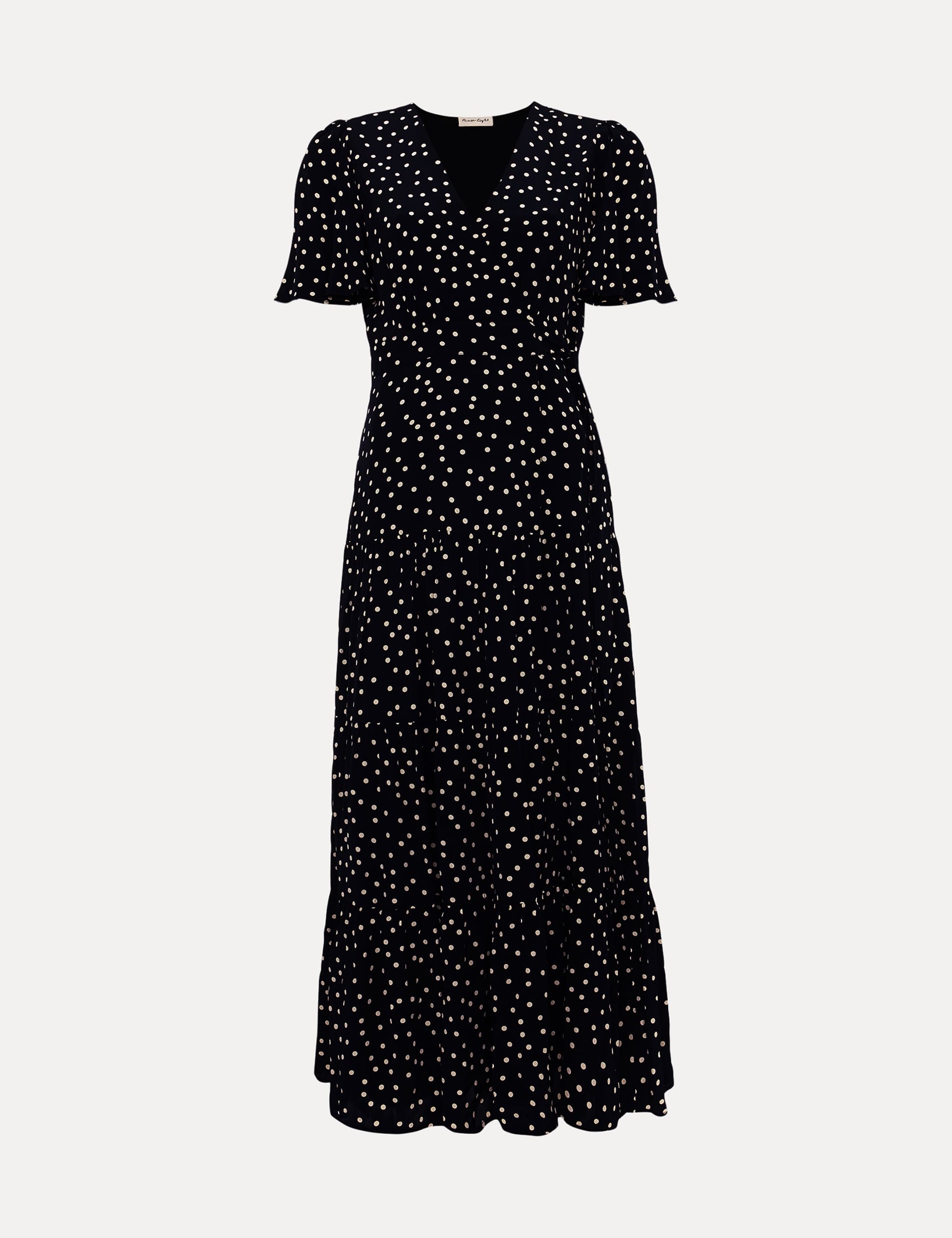 Phase Eight Women's Polka Dot Midaxi Wrap Dress - 6 - Navy Mix, Navy Mix