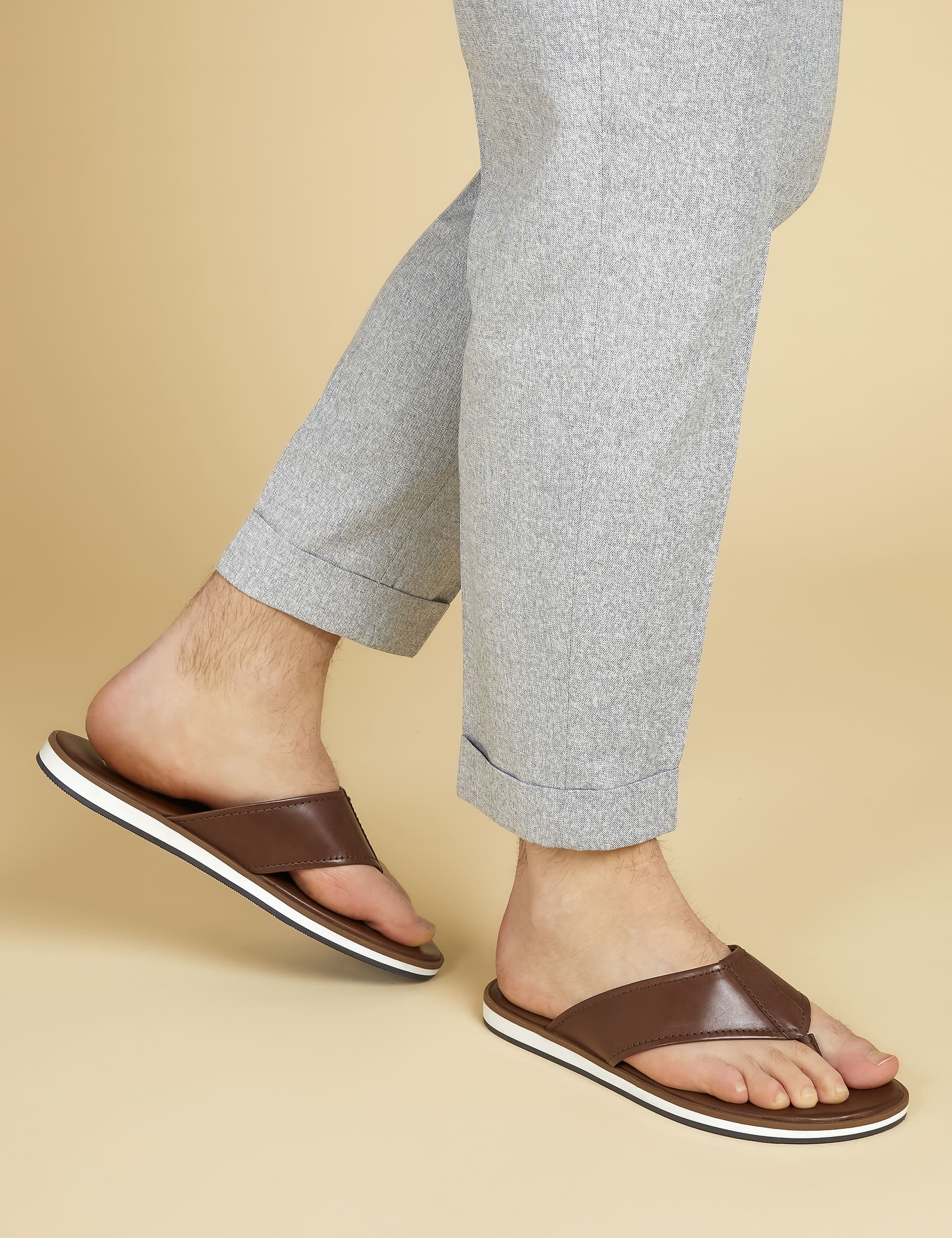 Jones Bootmaker Men's Leather Flip Flops