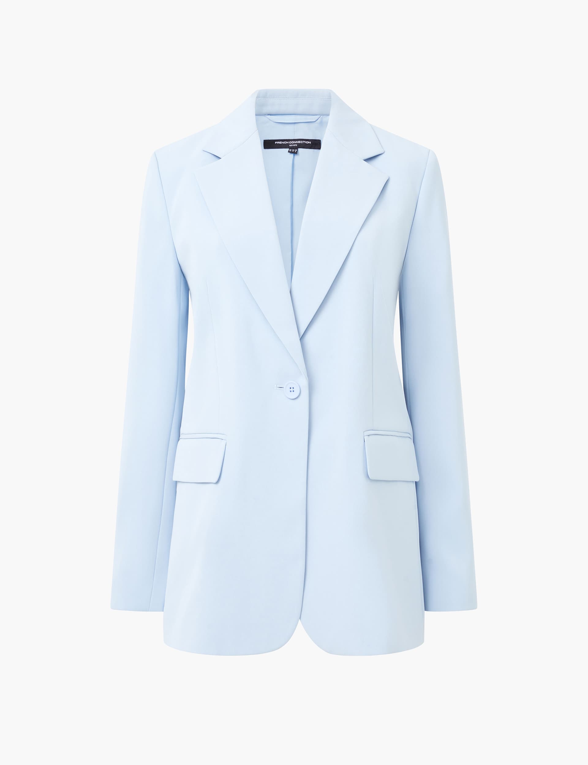 French Connection Women's Single Breasted Blazer - 10 - Blue, Blue