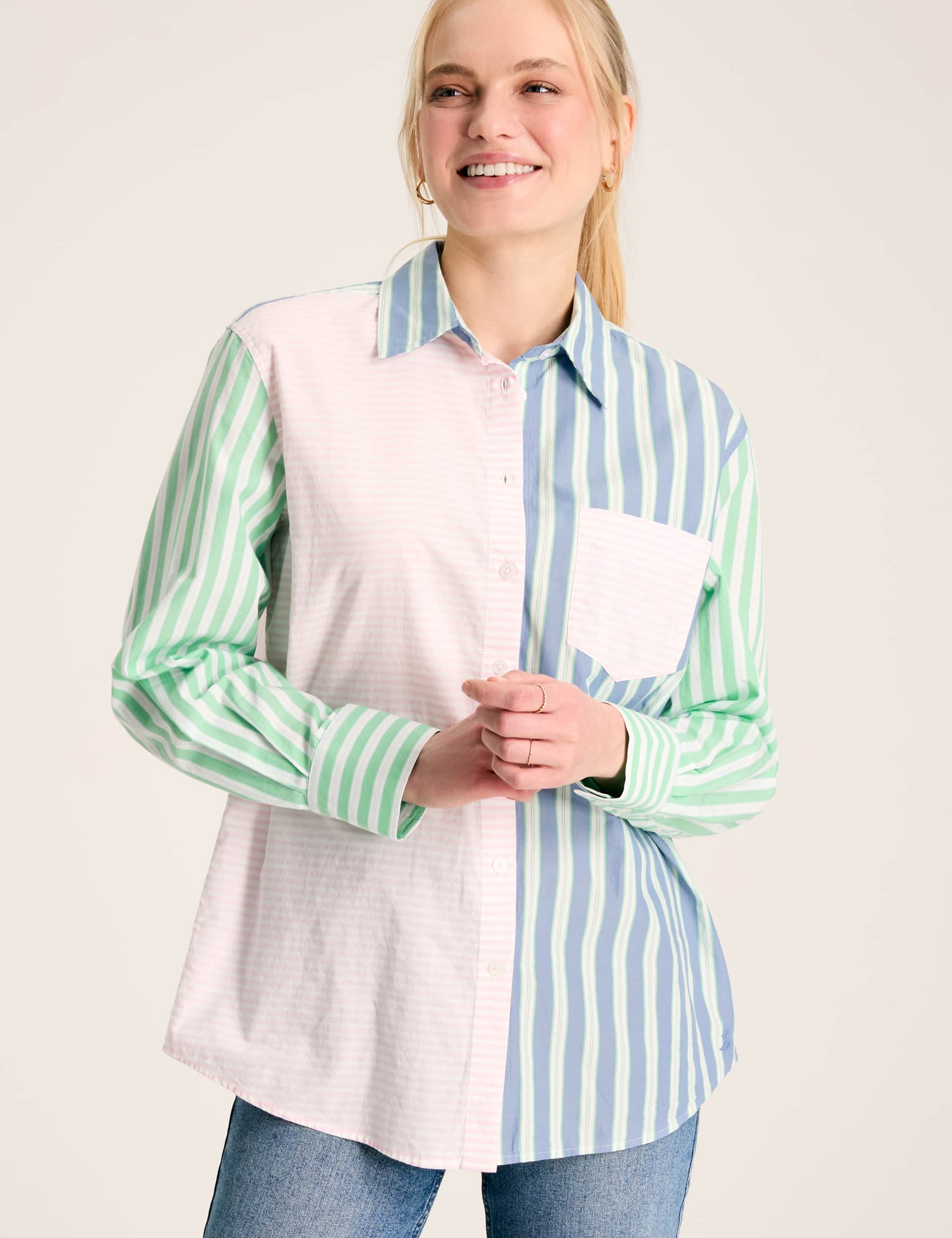 Joules Women's Pure Cotton Striped Shirt