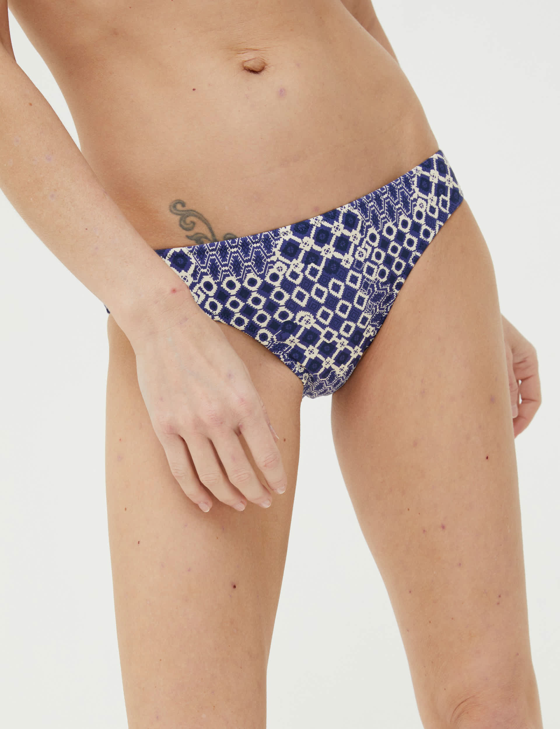 Fatface Women's Reversible Geometric Hipster Bikini Bottoms