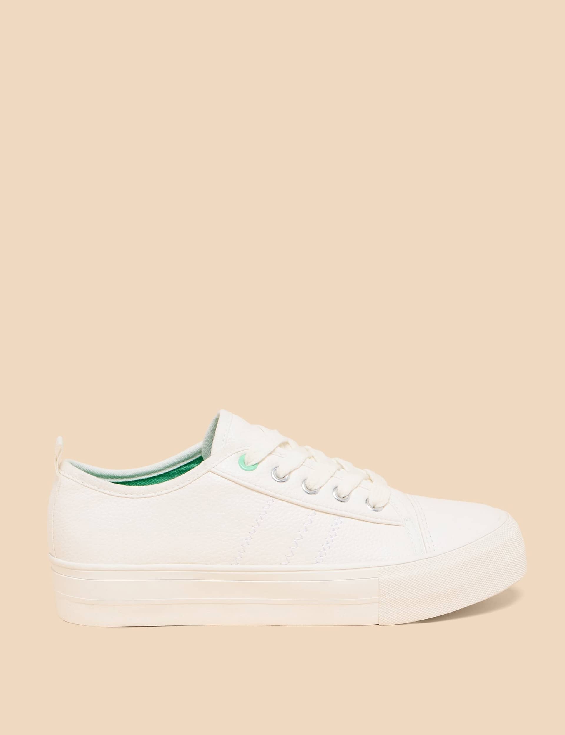 White Stuff Women's Lace Up Trainers