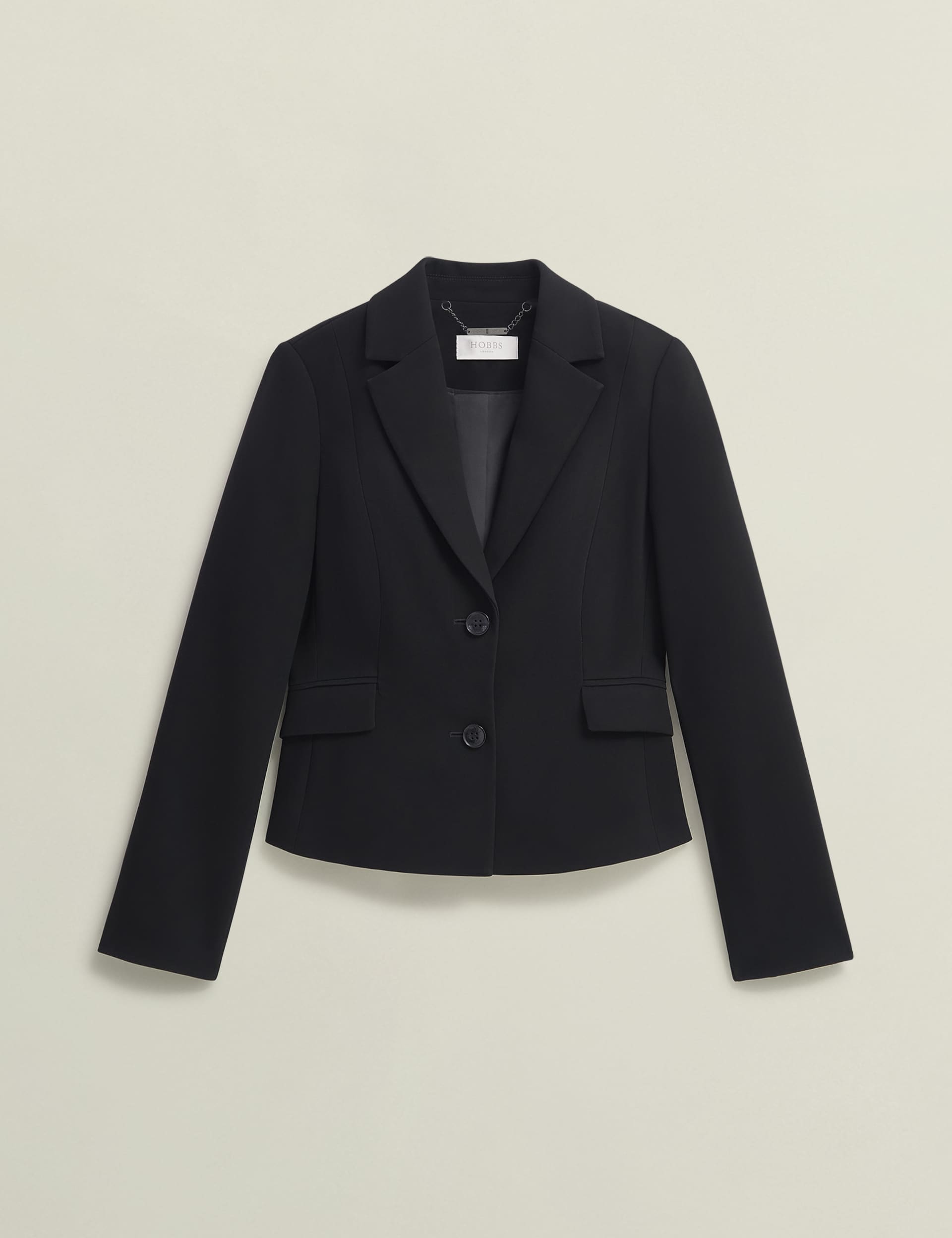 Hobbs Women's Single Breasted Blazer - 14REG - Black, Black