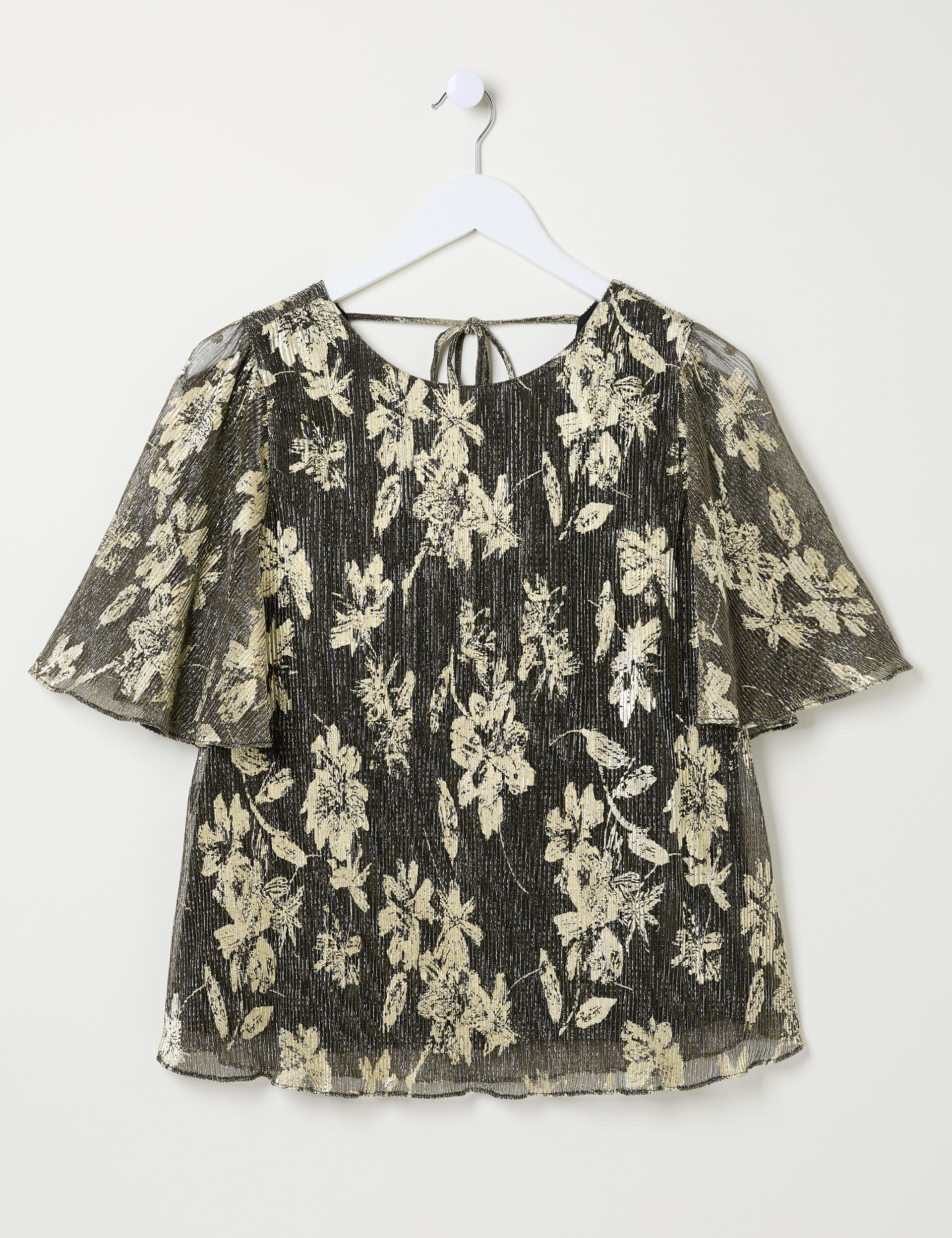 Fatface Women's Floral Top - 16 - Gold, Gold