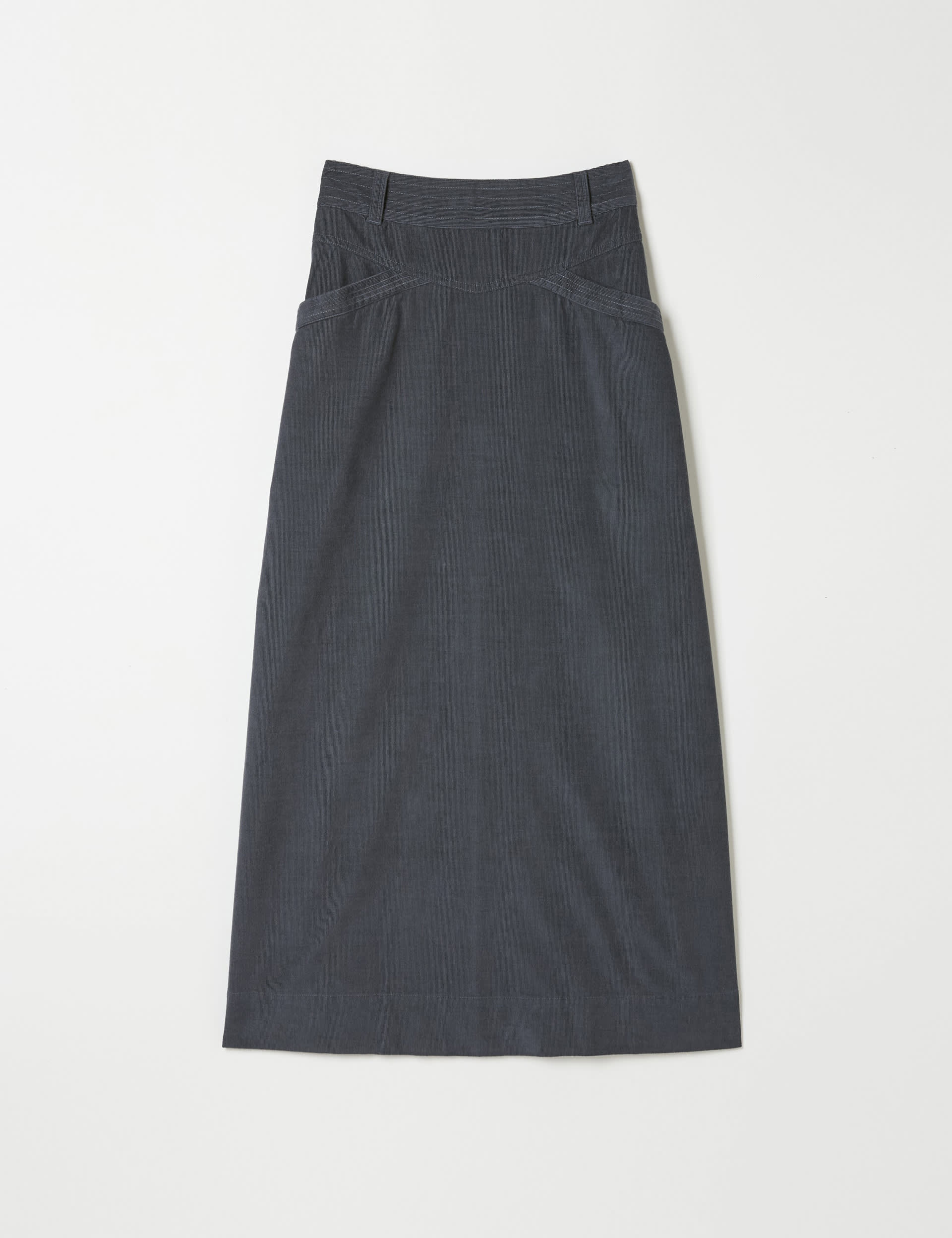 Fatface Women's Cord Midi Utility Skirt - 10REG - Grey, Grey