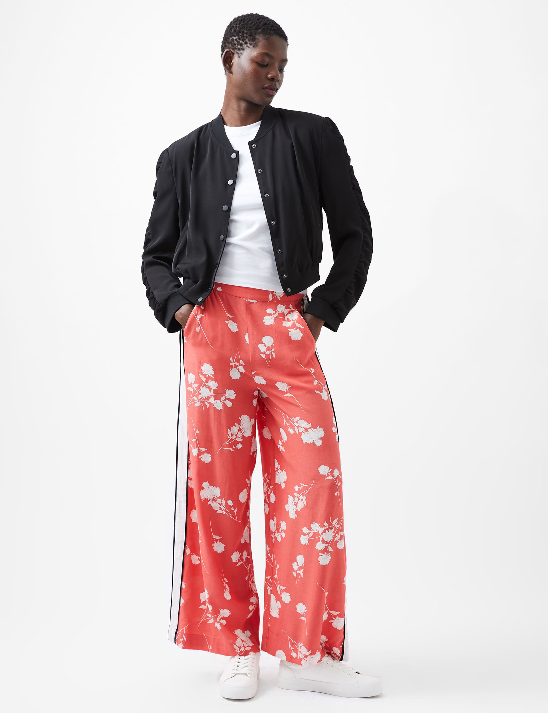 French Connection Women's Cropped Bomber Jacket