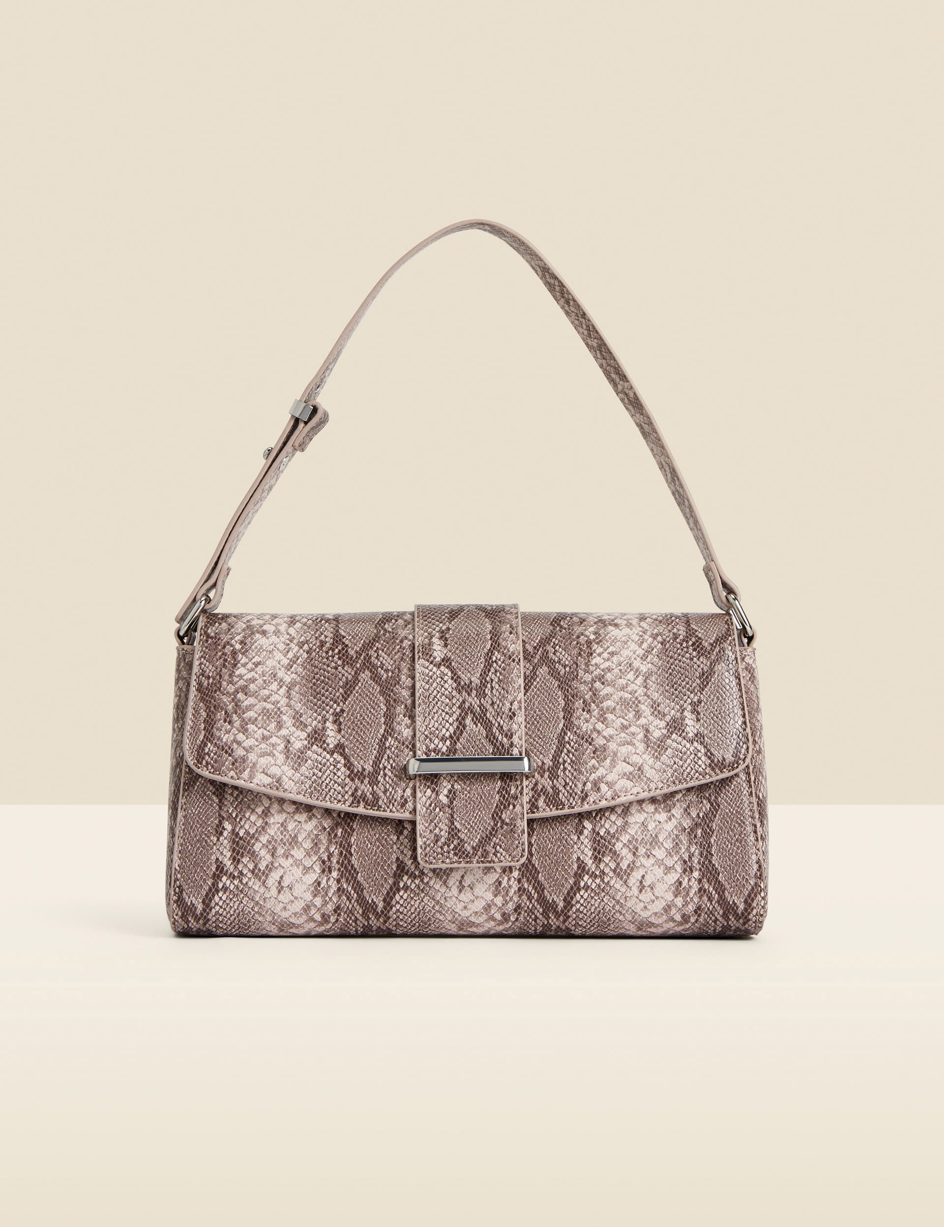 Sosandar Women's Faux Leather Animal Print Shoulder Bag