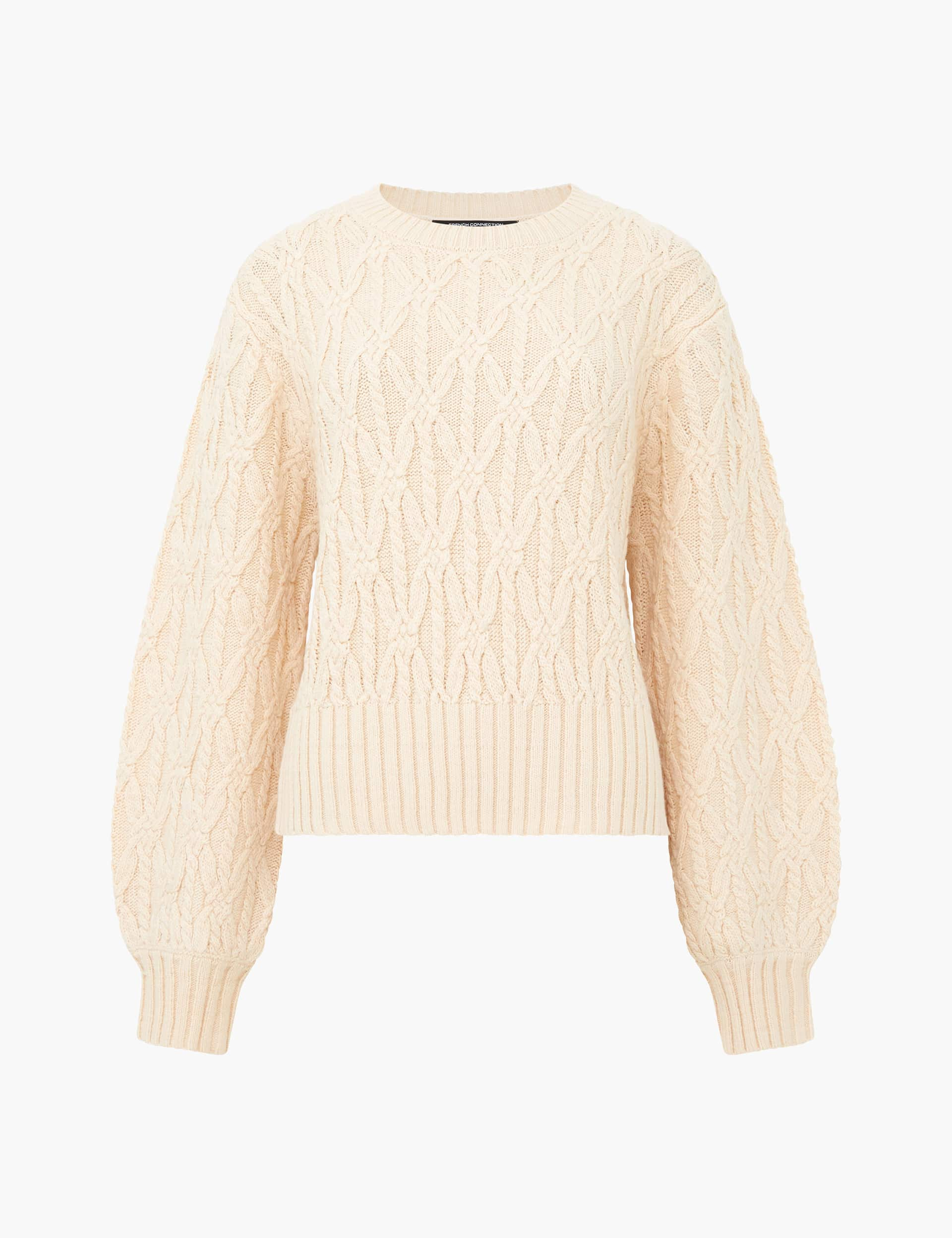 French Connection Women's Layon Jini Jumper - XL - Cream, Cream