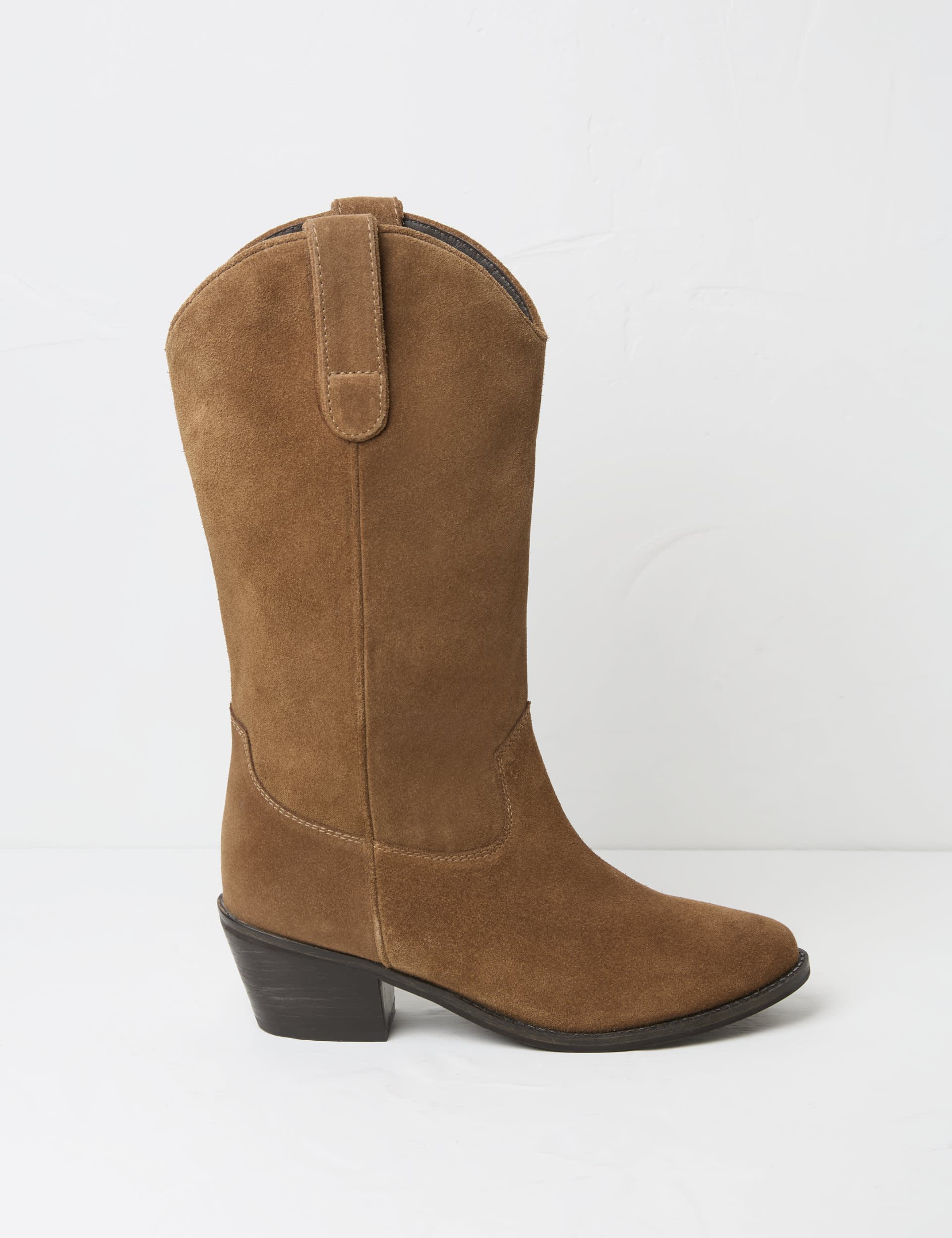 Fatface Women's Suede Cowboy Boots