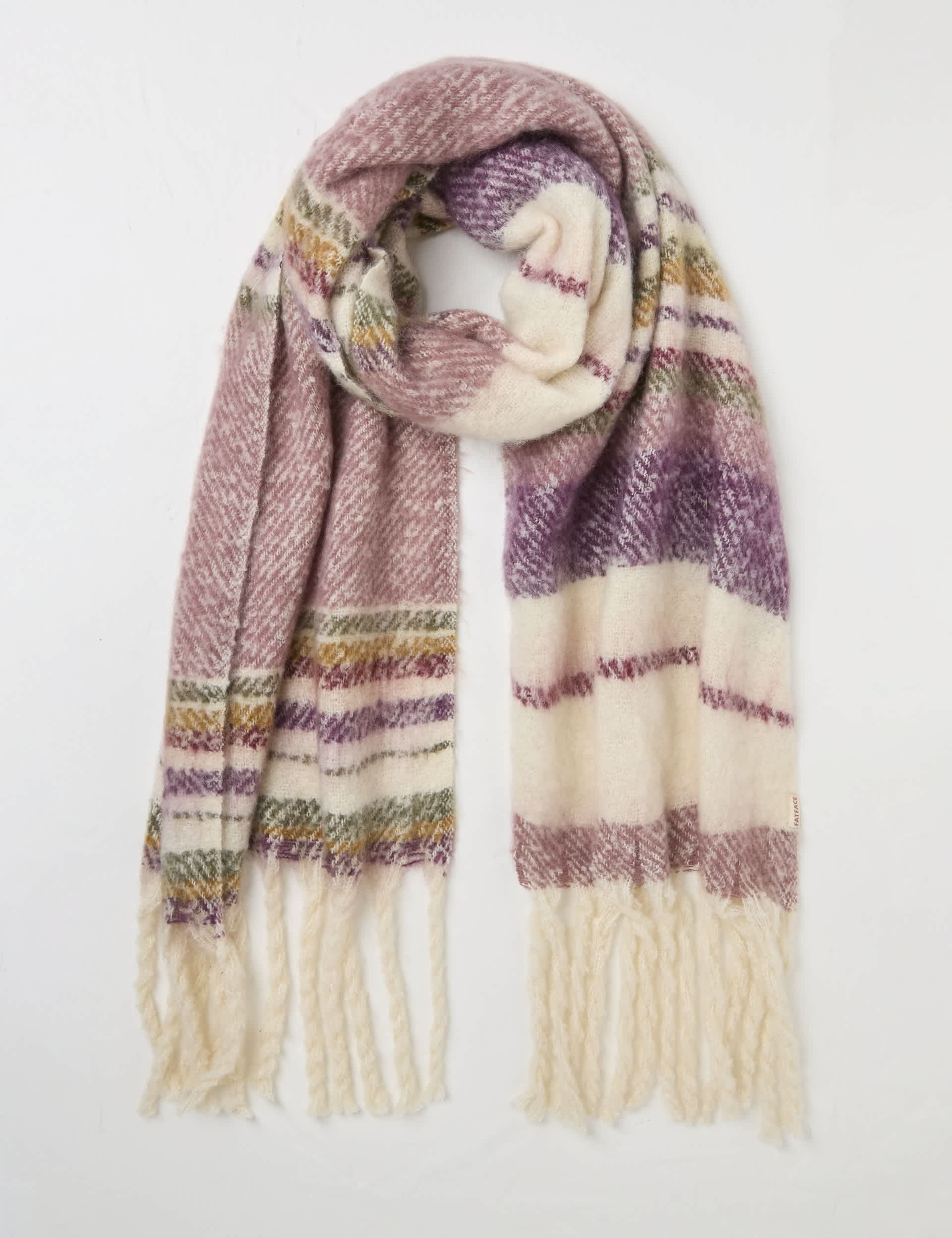 Fatface Women's Striped Scarf - Multi, Multi