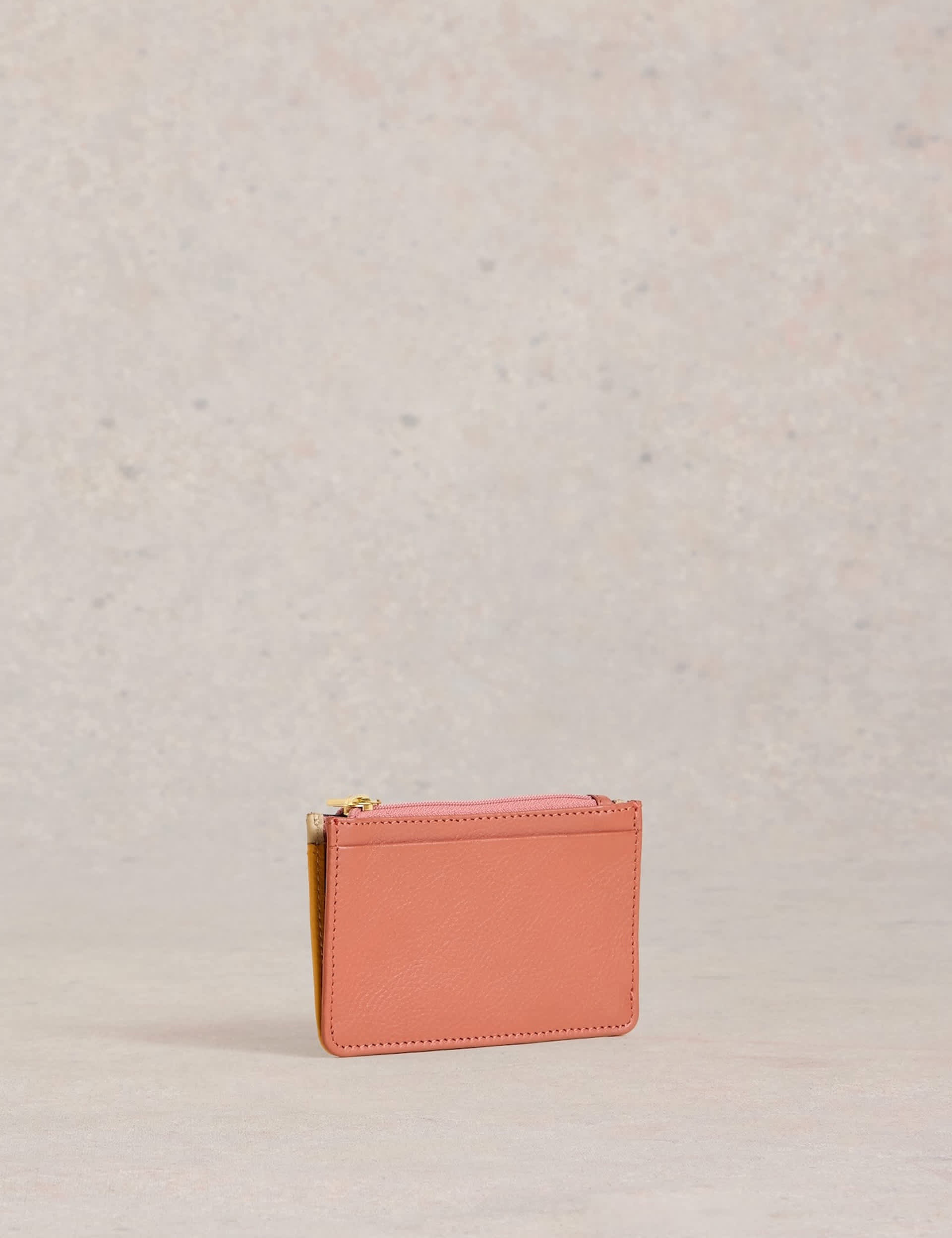 White Stuff Women's Leather Cardholder - Pink Mix, Pink Mix